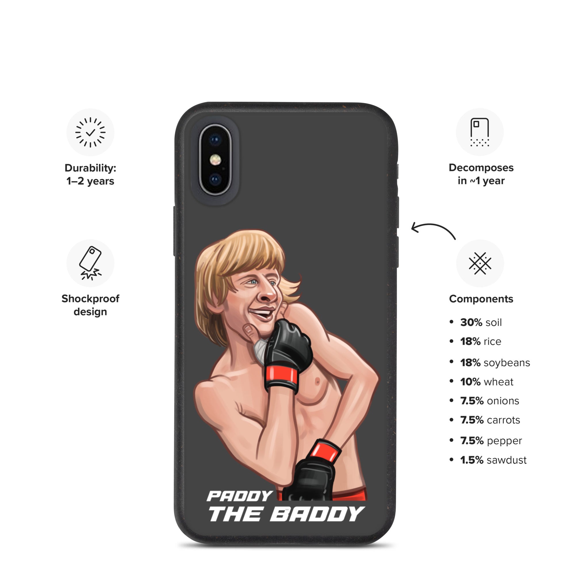 Paddy The Baddy Speckled iPhone case Mobile Phone Cases