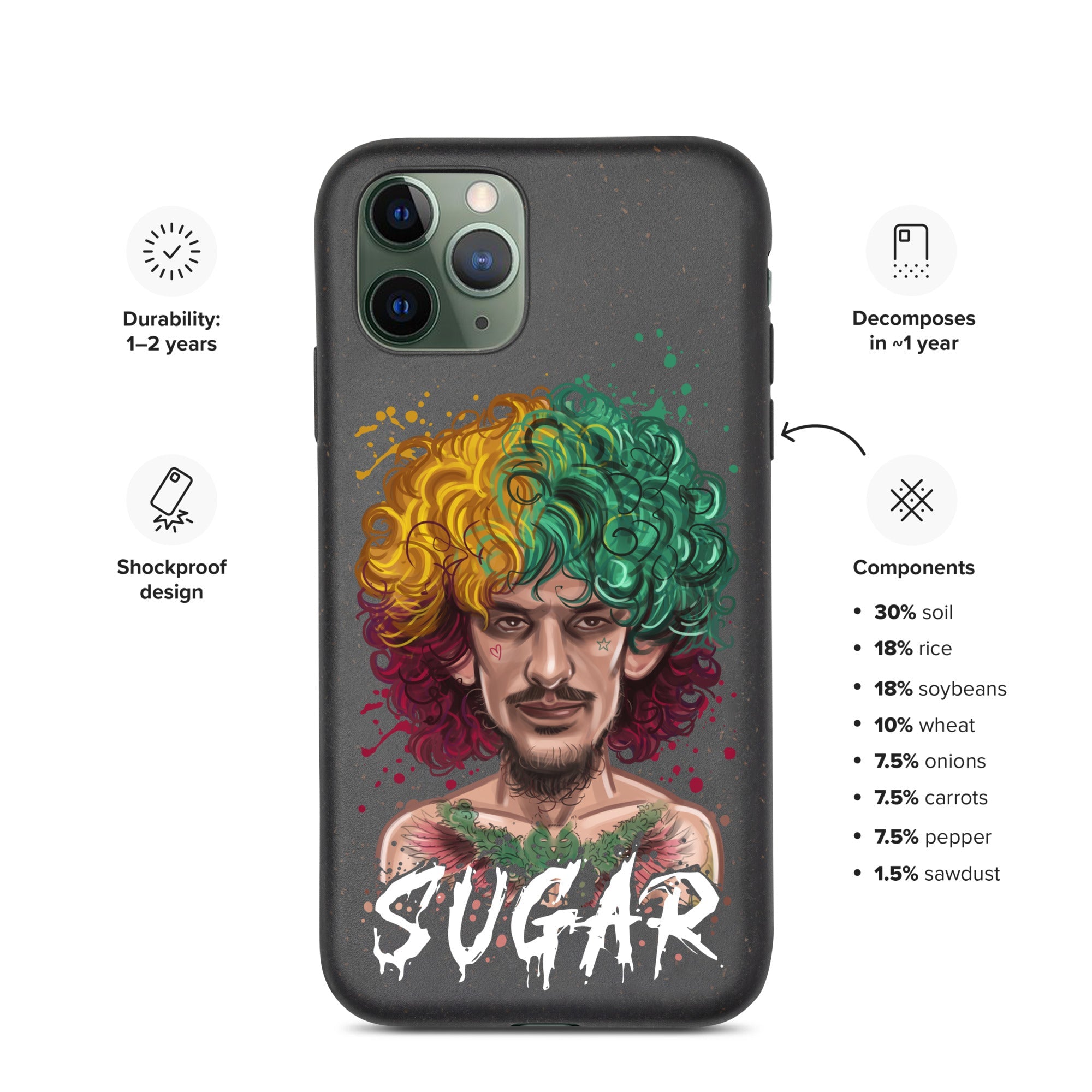 "Sugar" Sean O'Malley Speckled iPhone case Mobile Phone Cases
