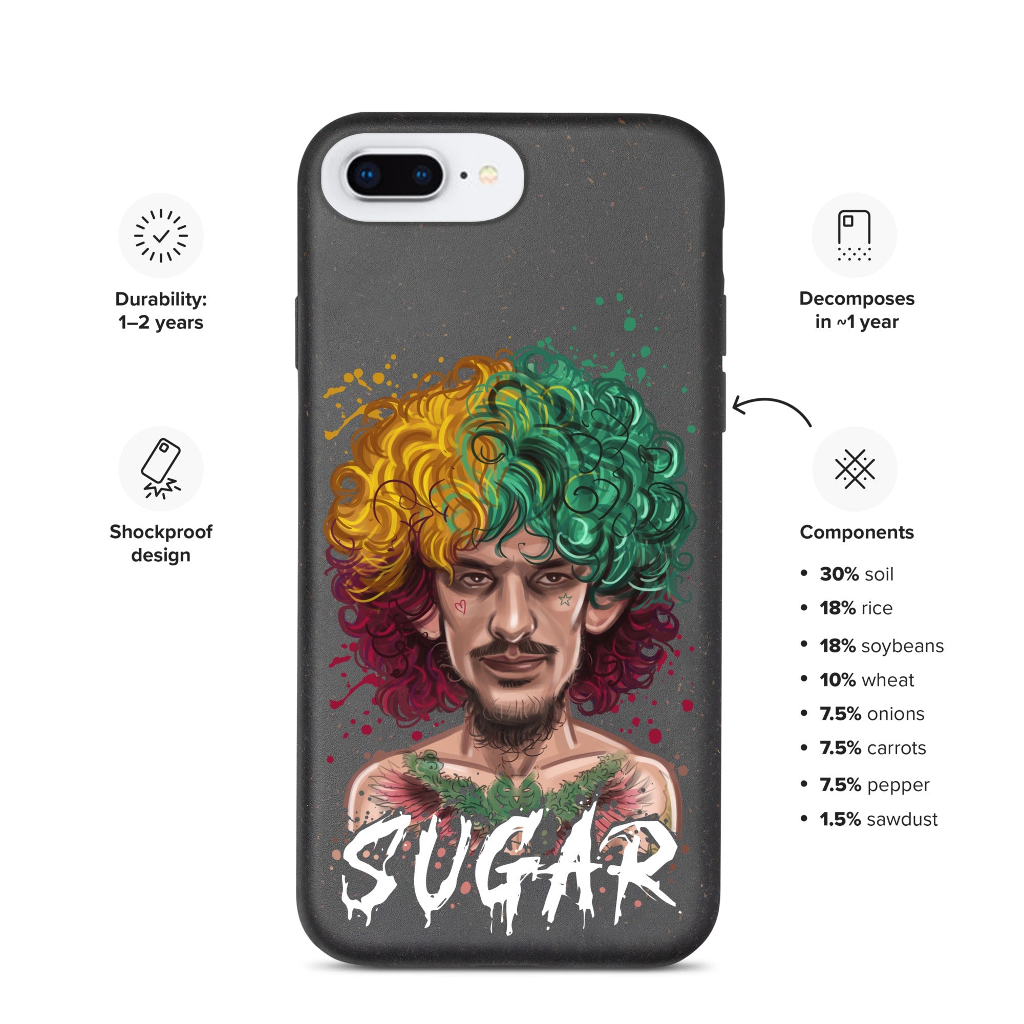 "Sugar" Sean O'Malley Speckled iPhone case Mobile Phone Cases