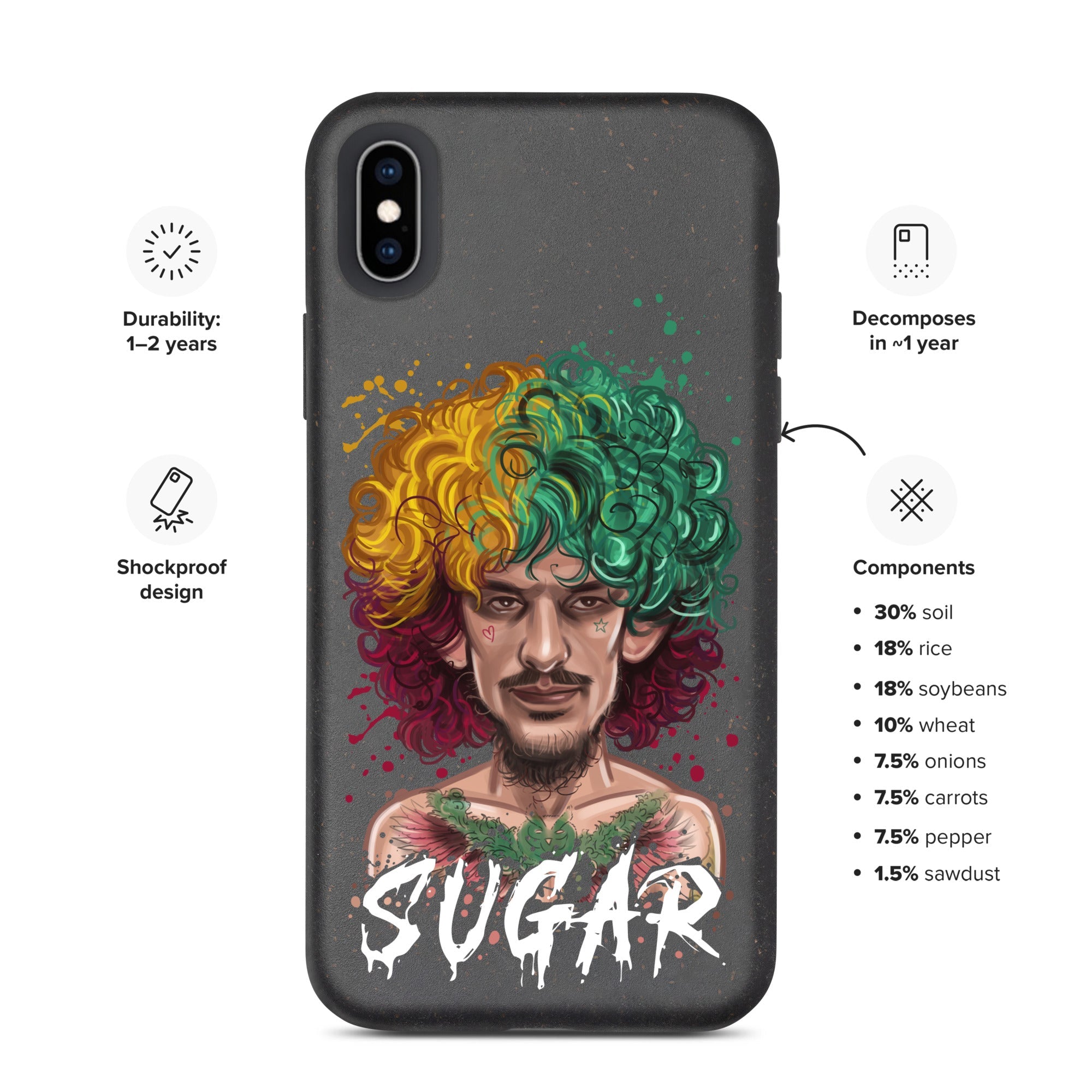 "Sugar" Sean O'Malley Speckled iPhone case Mobile Phone Cases