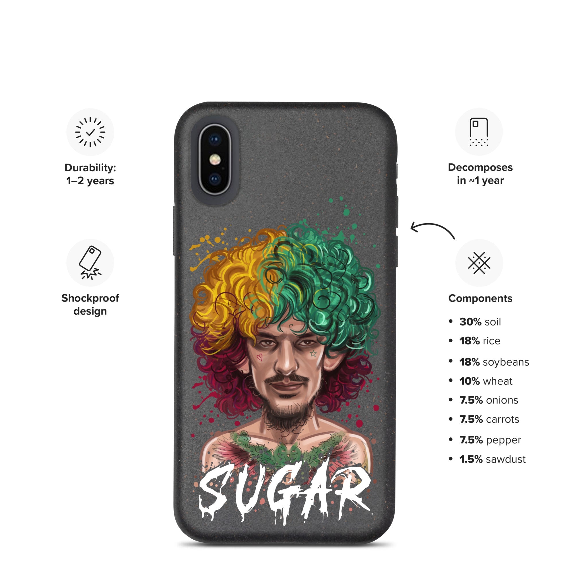 "Sugar" Sean O'Malley Speckled iPhone case Mobile Phone Cases
