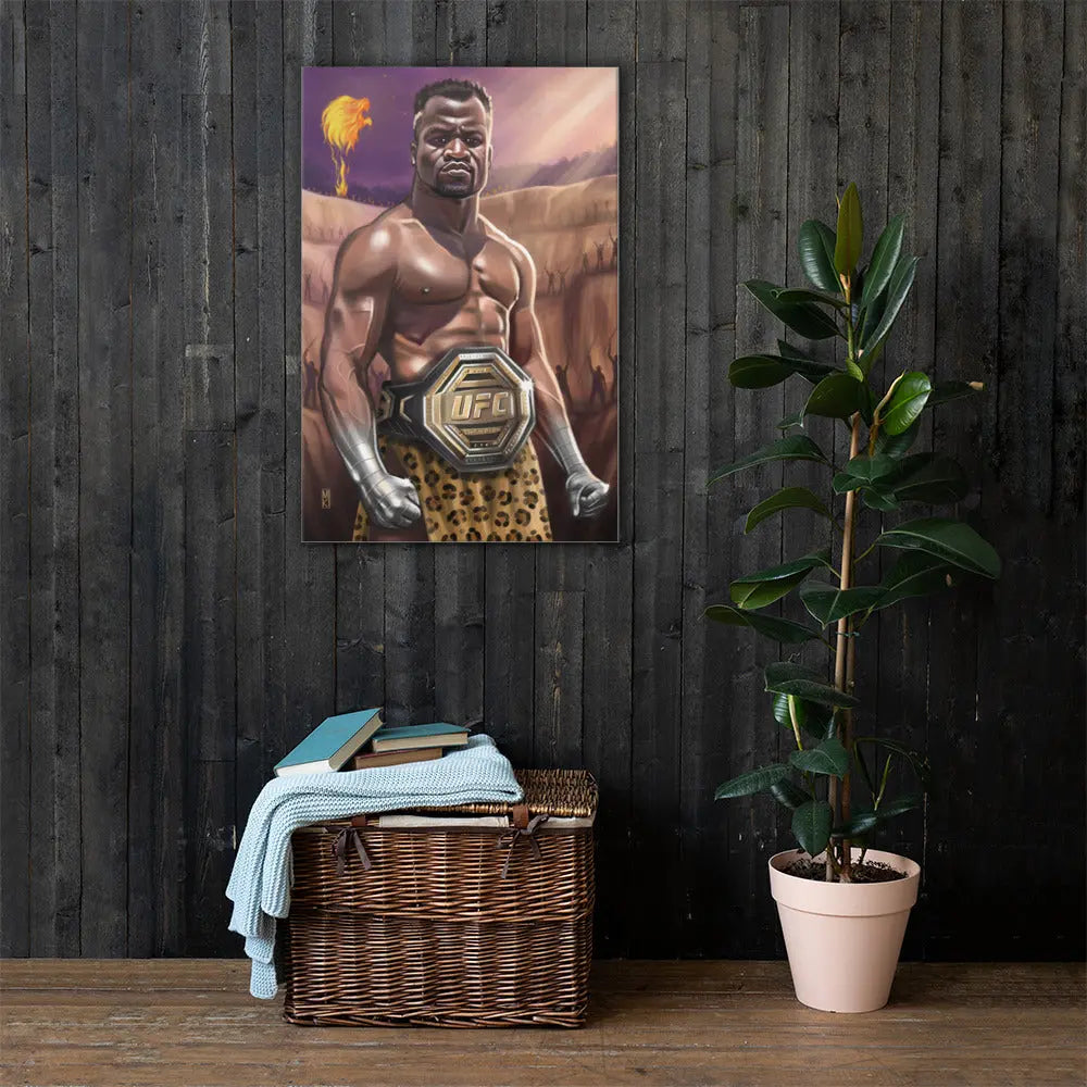 The African Predator: Francis Ngannou Canvas Print