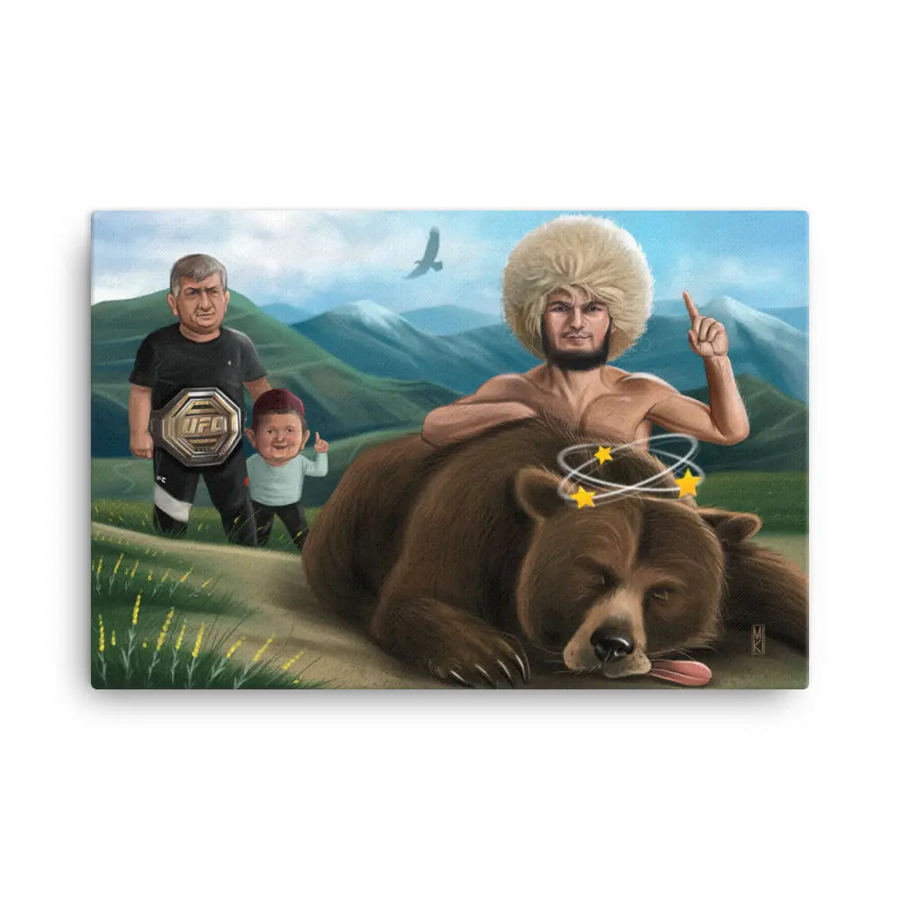 The Chronicles of Dagestan: Khabib Nurmagomedov Canvas Print