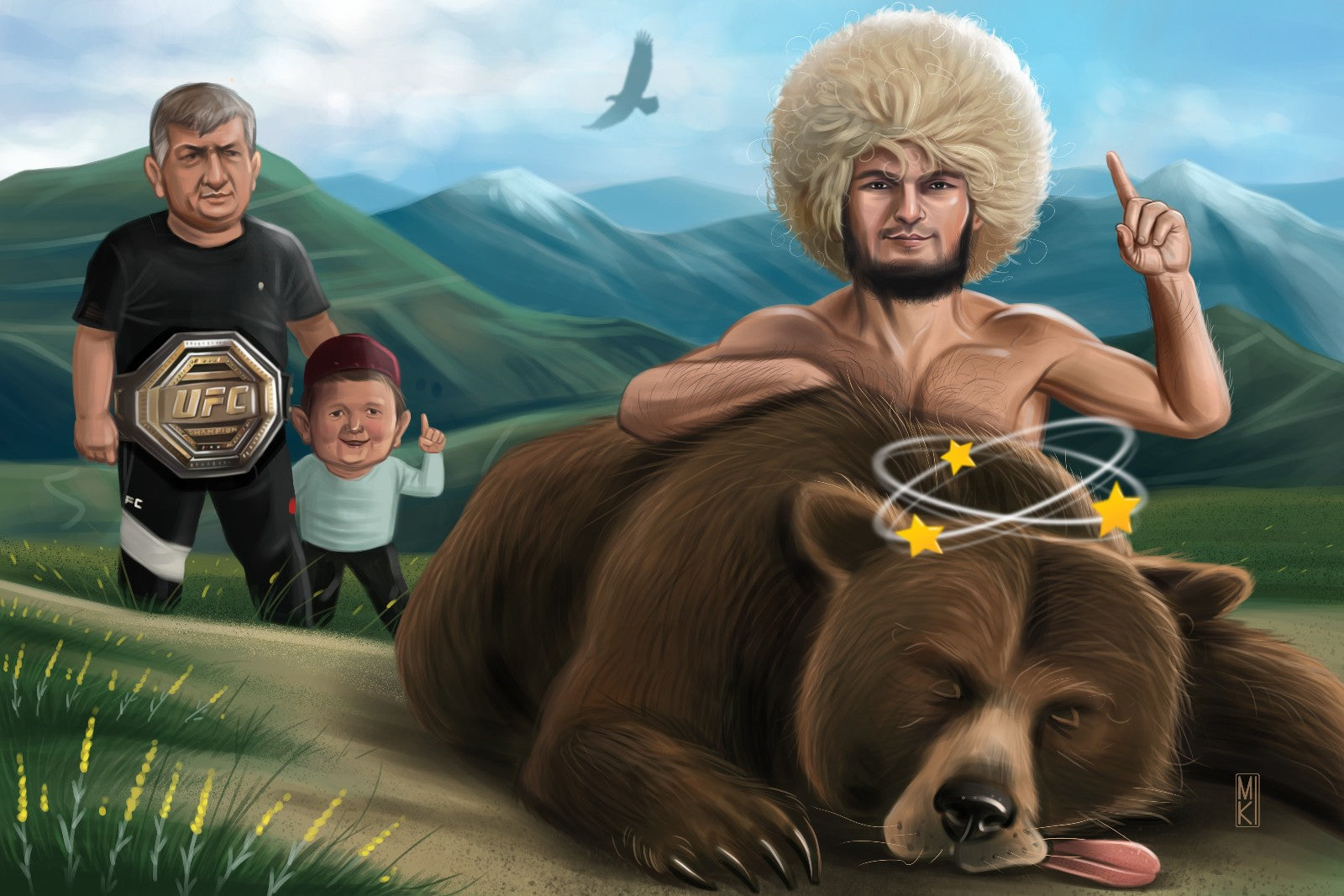 The Chronicles of Dagestan: Khabib Nurmagomedov Canvas Print