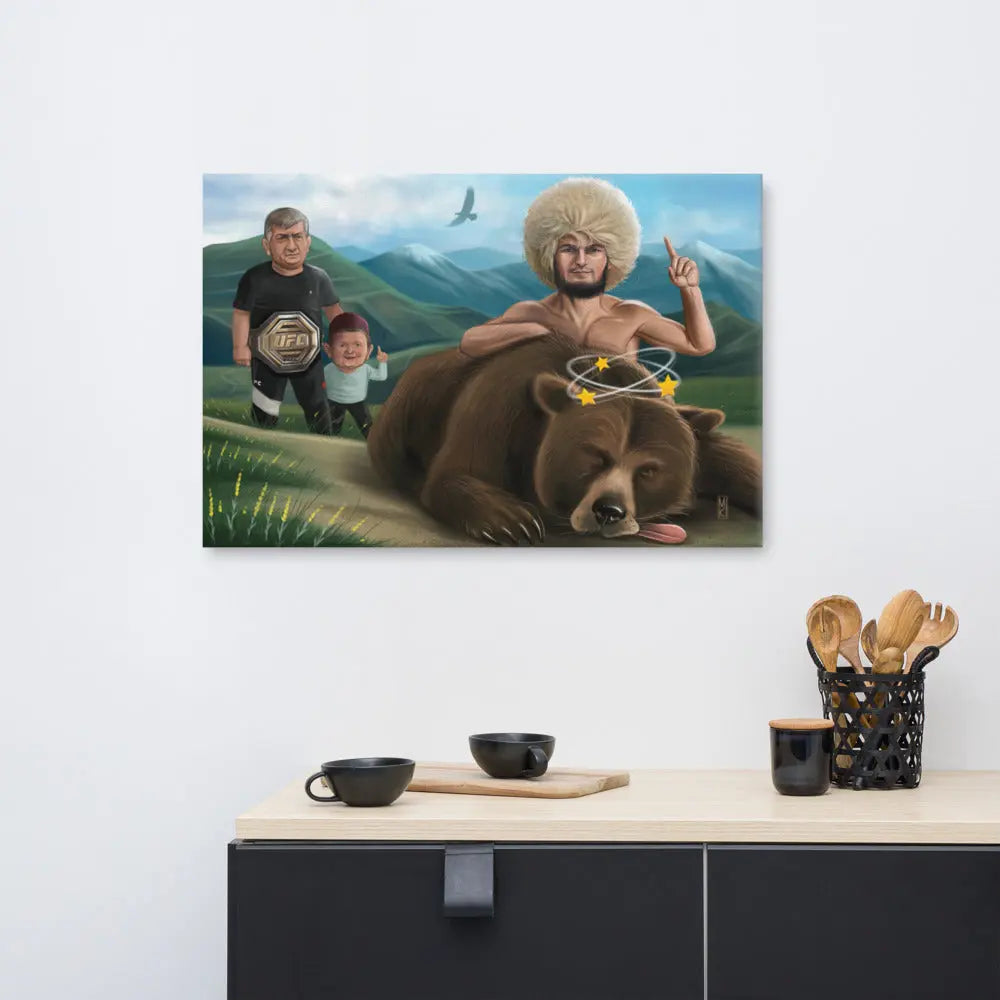 The Chronicles of Dagestan: Khabib Nurmagomedov Canvas Print