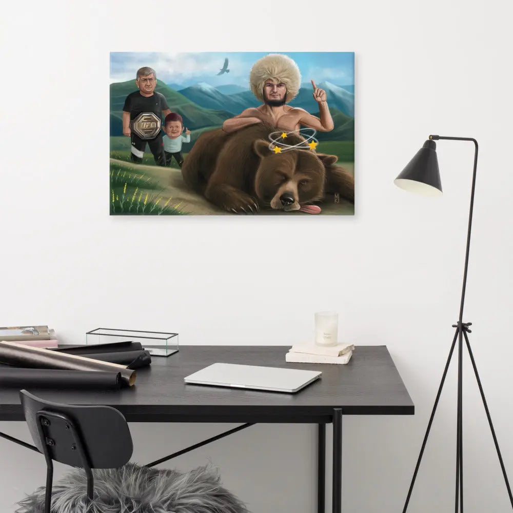 The Chronicles of Dagestan: Khabib Nurmagomedov Canvas Print