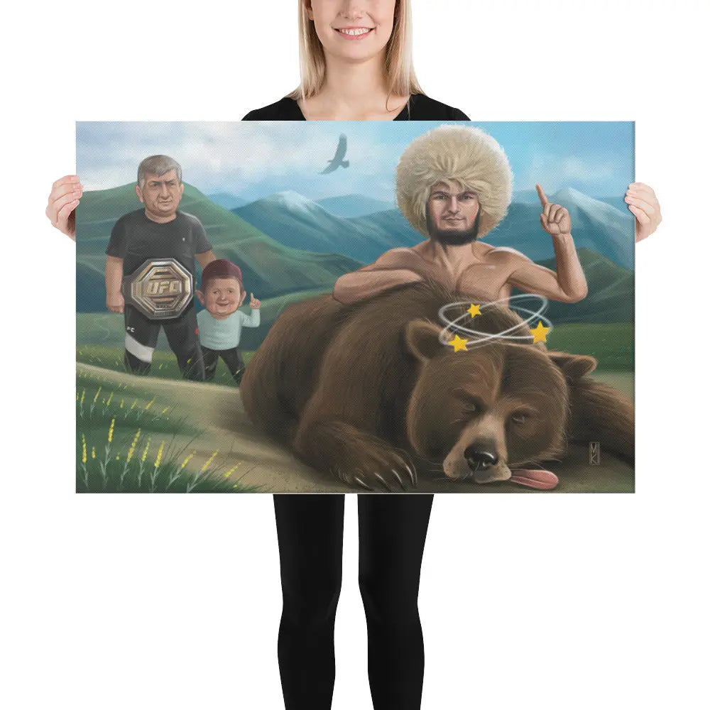 The Chronicles of Dagestan: Khabib Nurmagomedov Canvas Print
