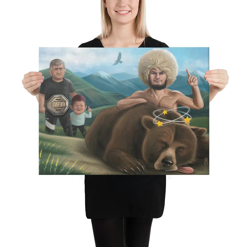 The Chronicles of Dagestan: Khabib Nurmagomedov Canvas Print