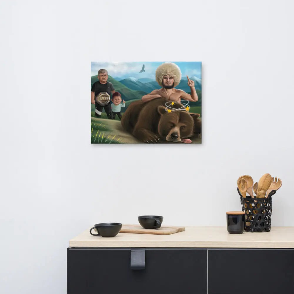 The Chronicles of Dagestan: Khabib Nurmagomedov Canvas Print
