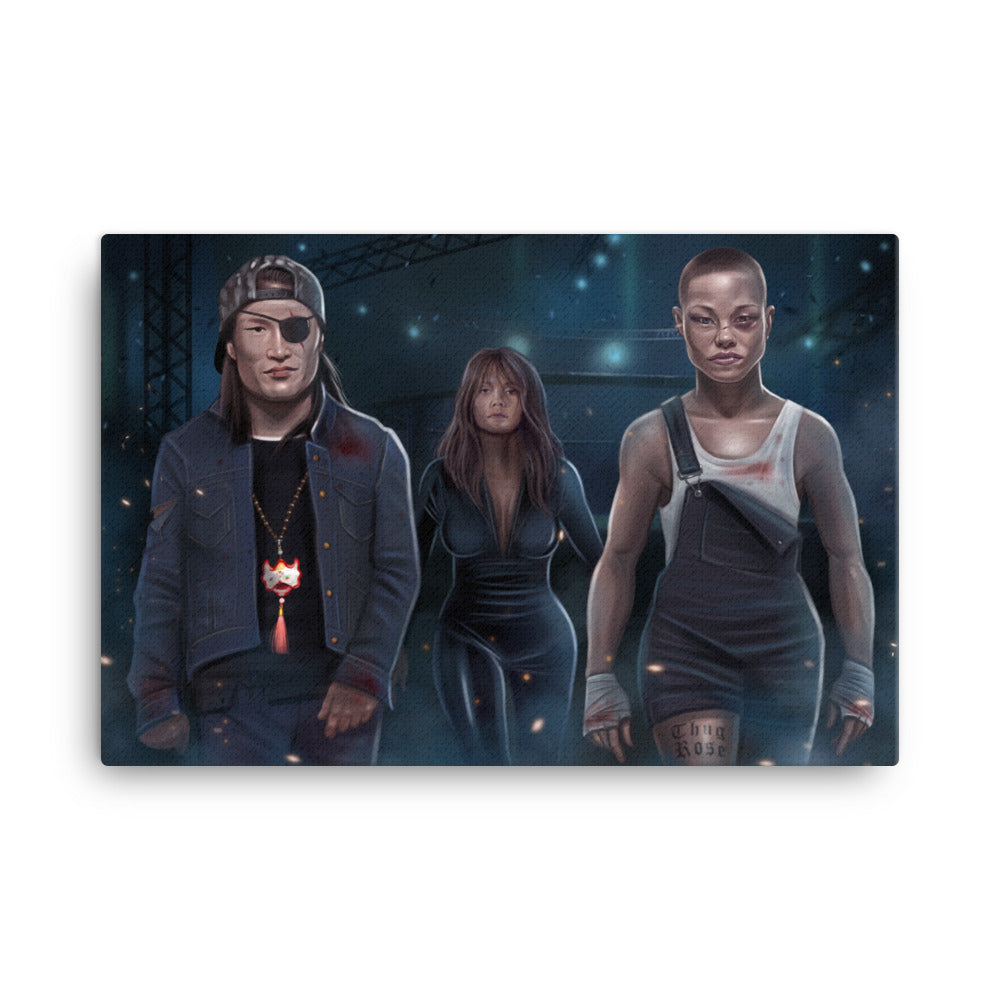 The Expendables: Thug Rose and Zhang Weili Canvas Print