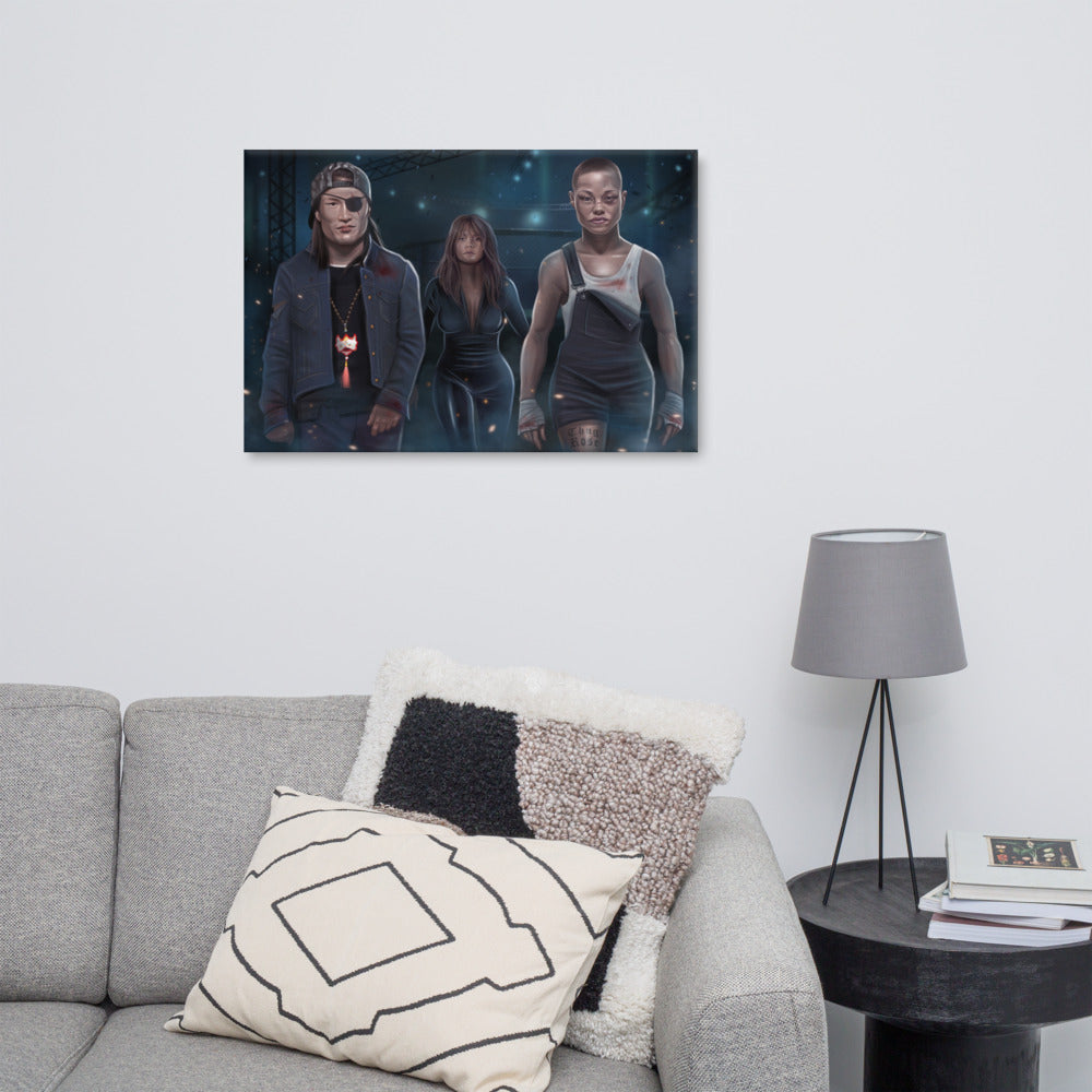 The Expendables: Thug Rose and Zhang Weili Canvas Print
