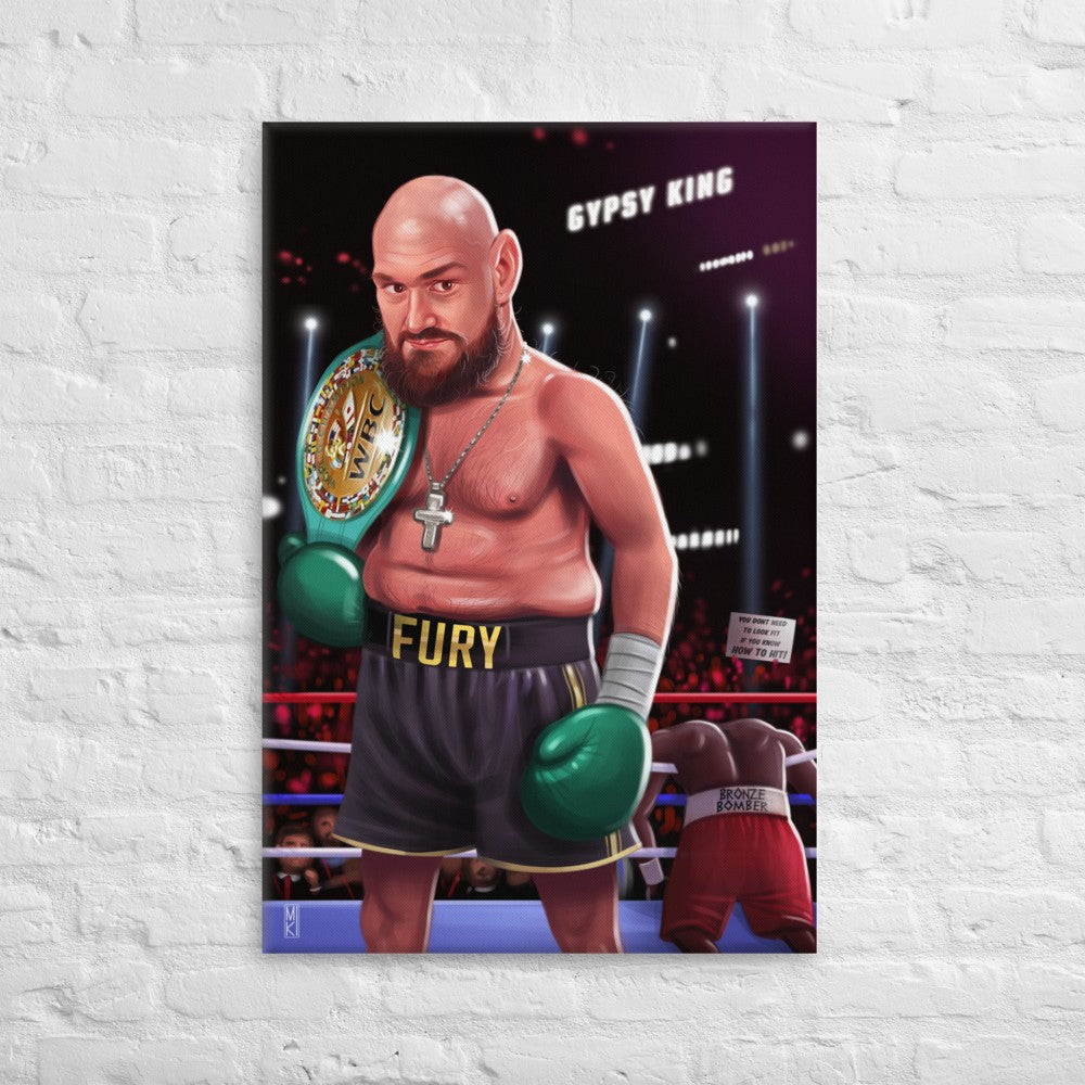 "The Gypsy King" Tyson Fury v Deontay Wilder Canvas Print