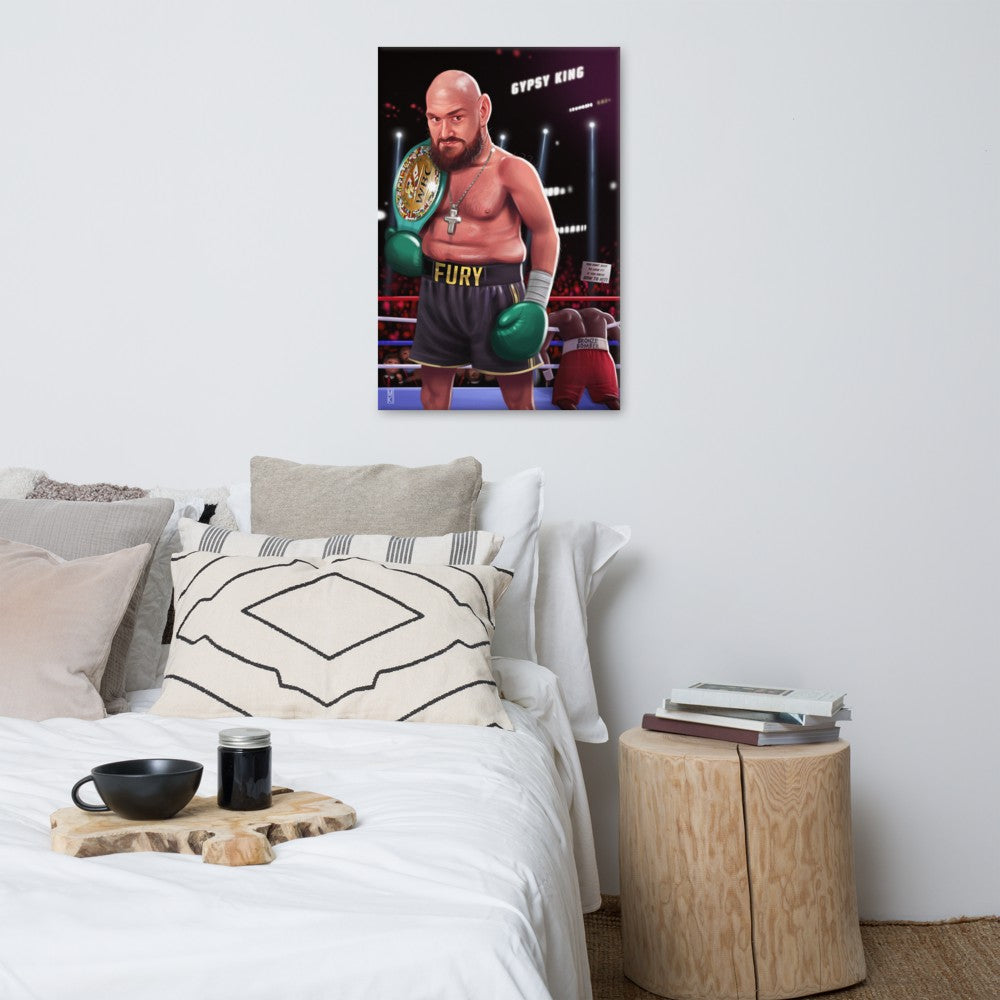 "The Gypsy King" Tyson Fury v Deontay Wilder Canvas Print