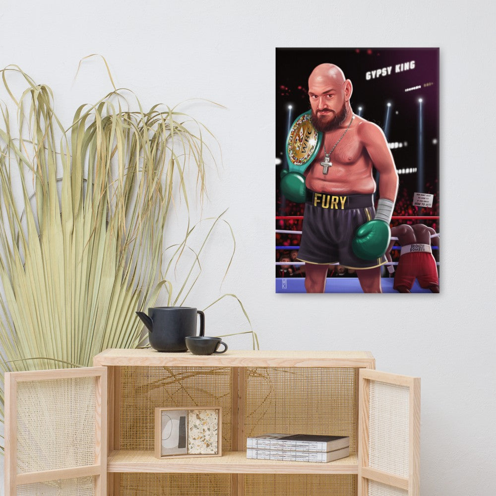 "The Gypsy King" Tyson Fury v Deontay Wilder Canvas Print