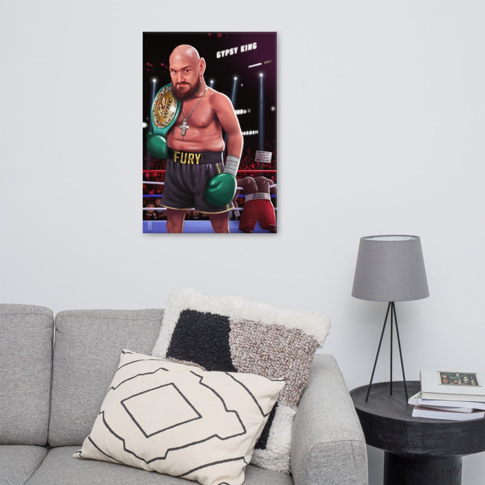 "The Gypsy King" Tyson Fury v Deontay Wilder Canvas Print