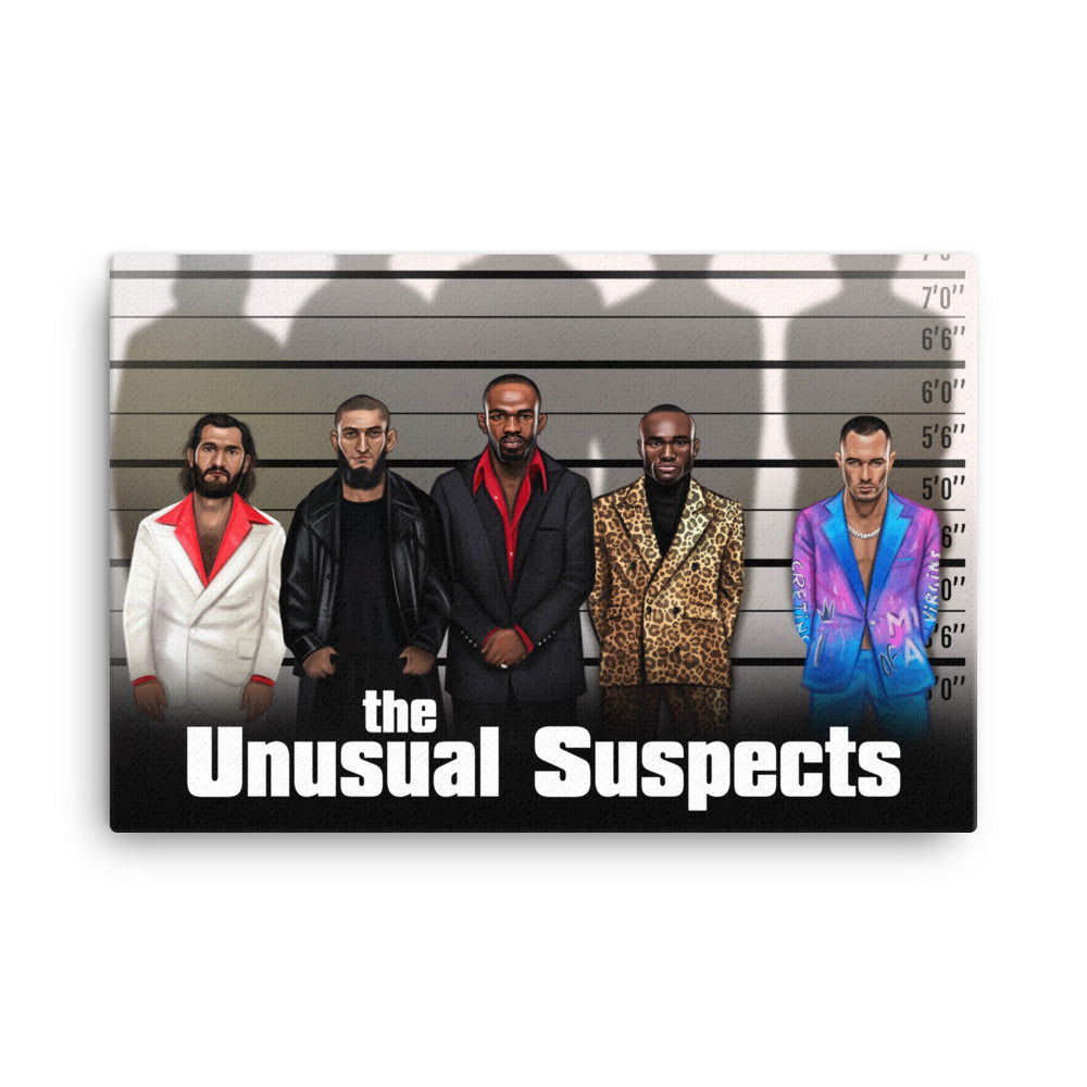 "The Unusual Suspects" - Colby Covington's Nicknames Canvas Print