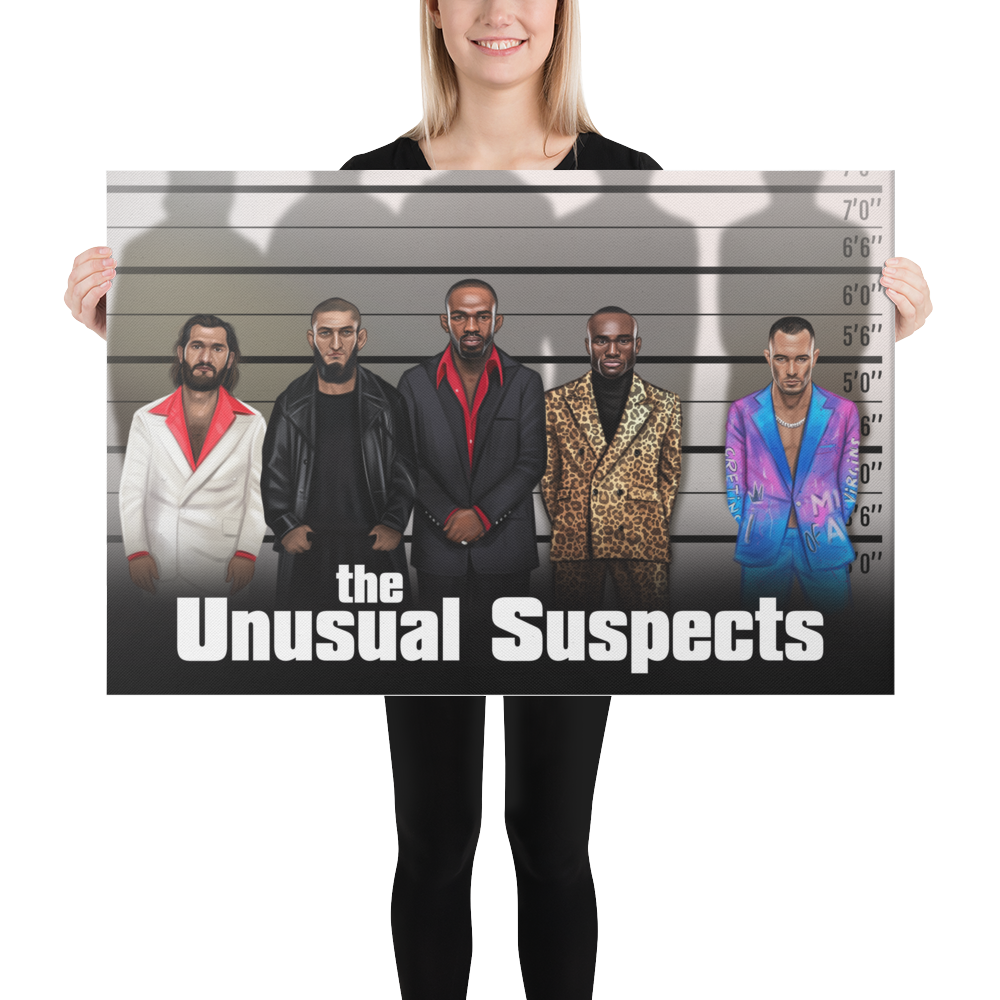 "The Unusual Suspects" - Colby Covington's Nicknames Canvas Print