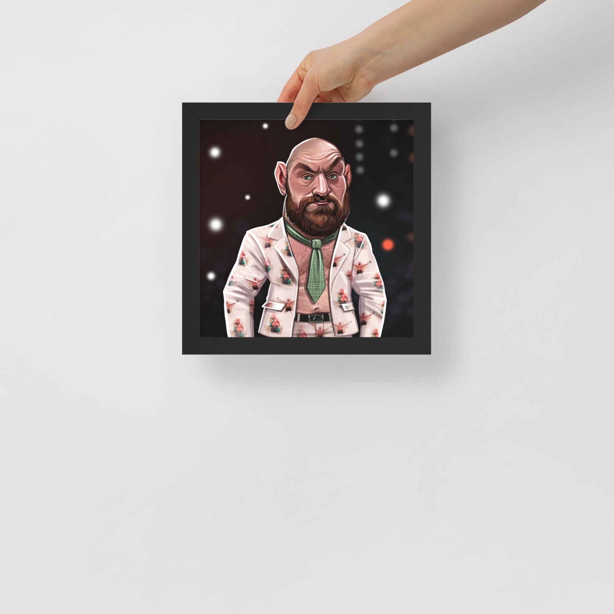 Tyson Fury Press Conference Outfit Premium Matte Poster Posters