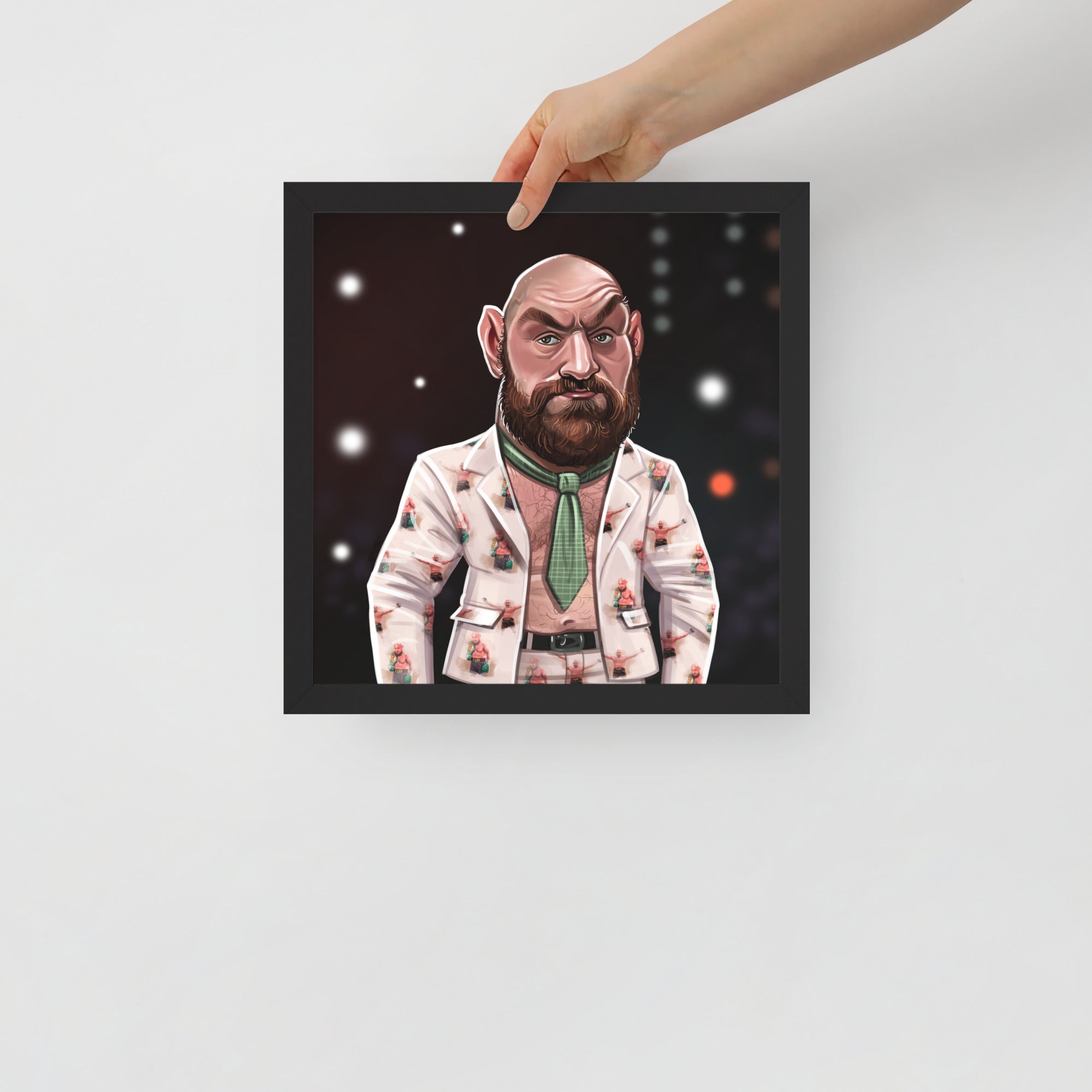 Tyson Fury Press Conference Outfit Premium Matte Poster Posters