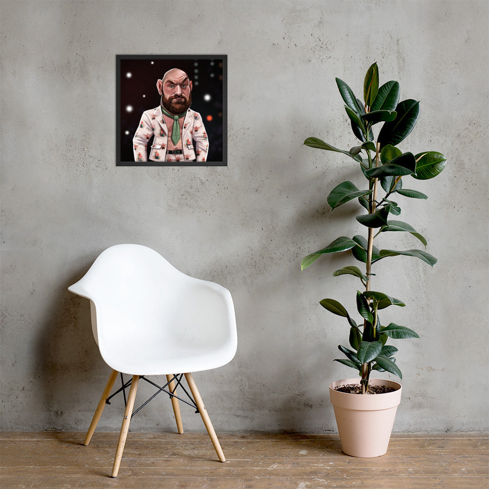 Tyson Fury Press Conference Outfit Premium Matte Poster Posters