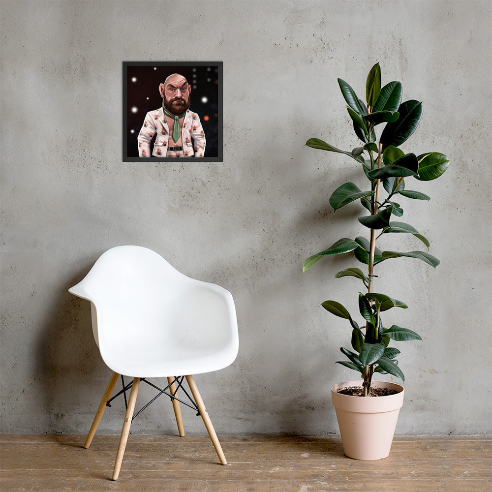 Tyson Fury Press Conference Outfit Premium Matte Poster Posters