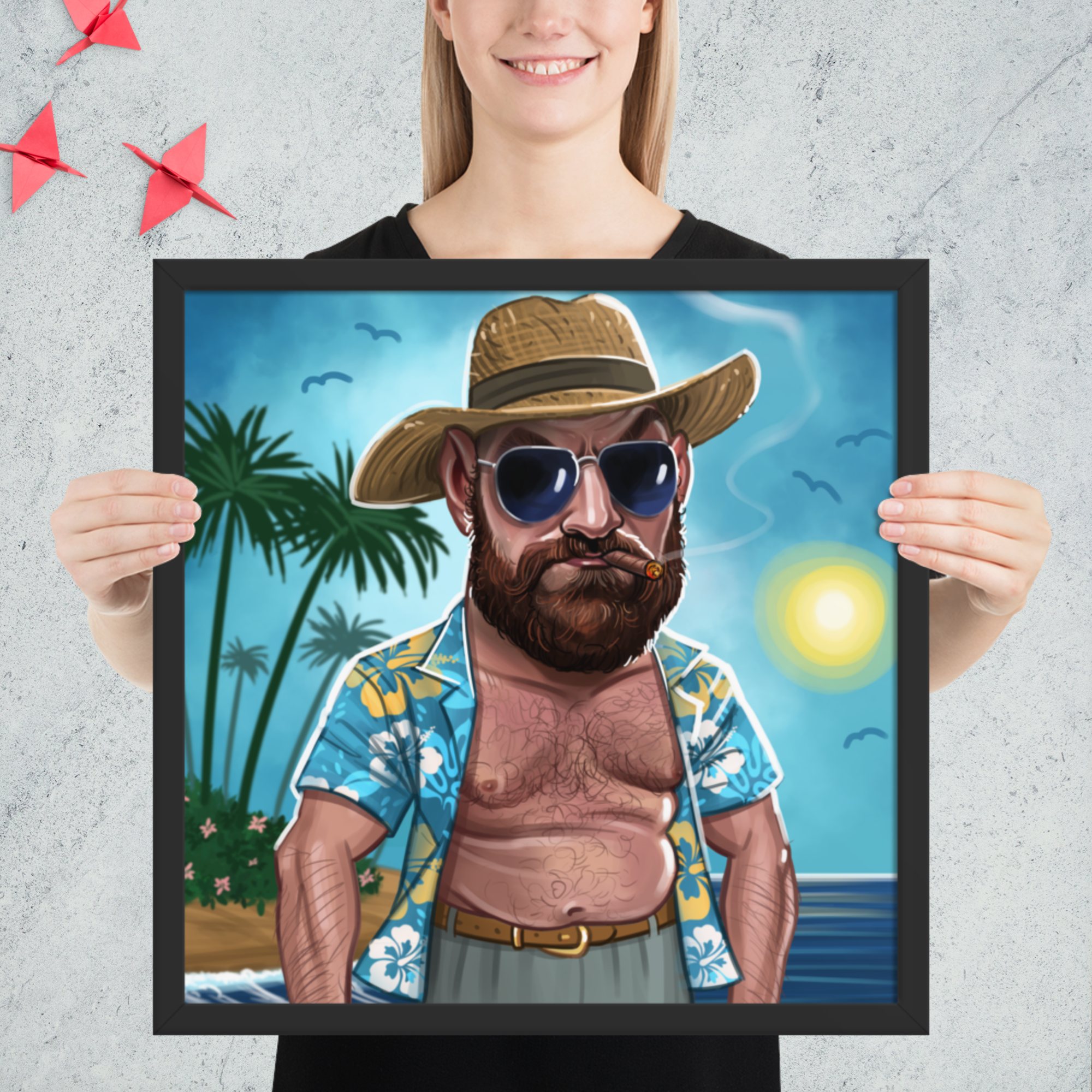 Tyson Fury "Retired" Premium Framed Poster Posters