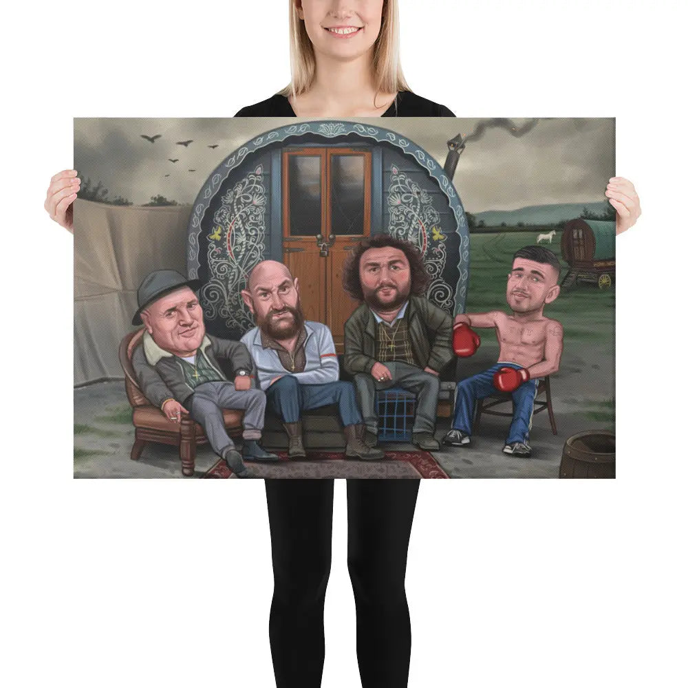Tyson Fury, Tommy Fury, John Fury - The Gypsy Caravan (Canvas Print)