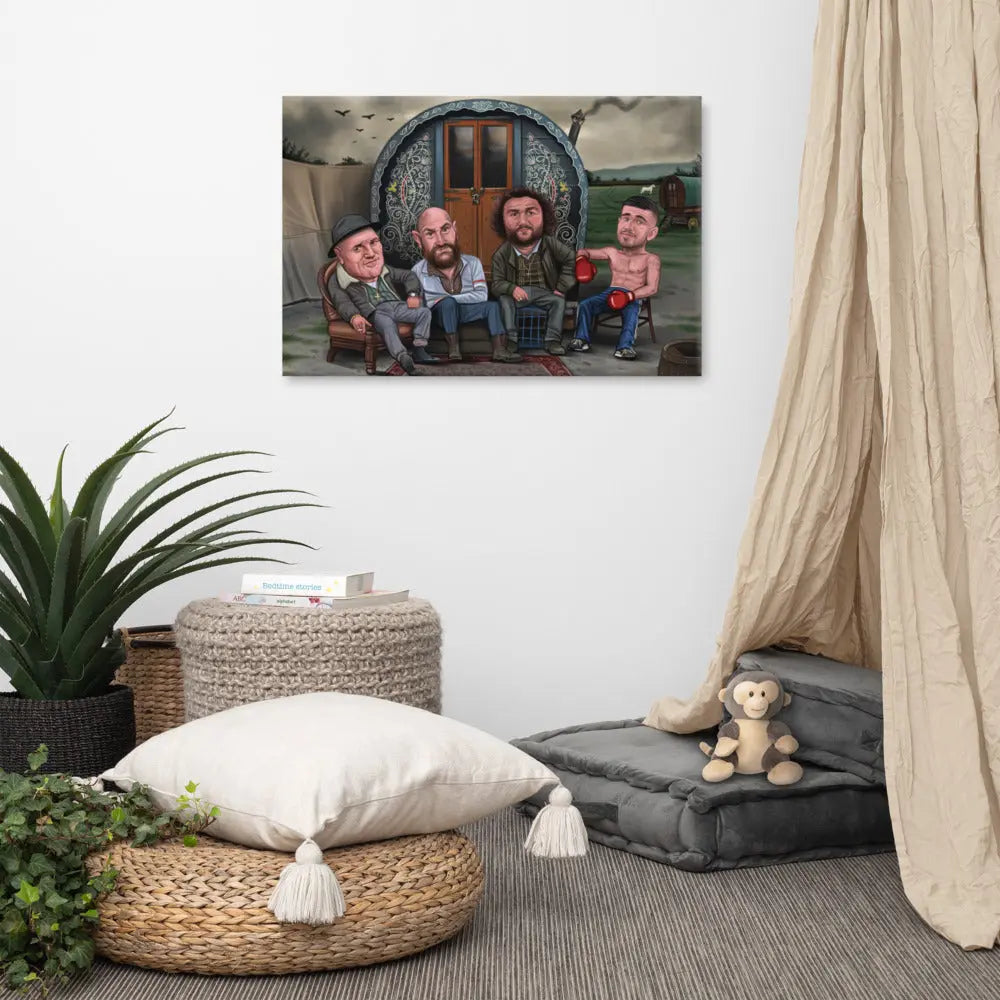 Tyson Fury, Tommy Fury, John Fury - The Gypsy Caravan (Canvas Print)