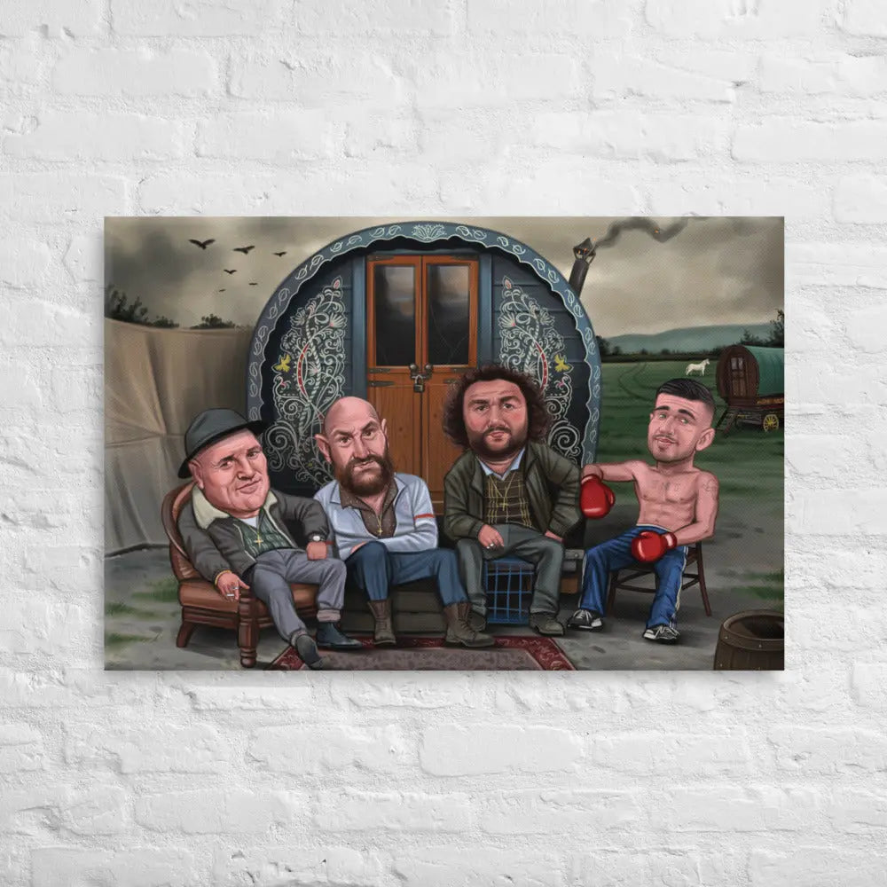 Tyson Fury, Tommy Fury, John Fury - The Gypsy Caravan (Canvas Print)