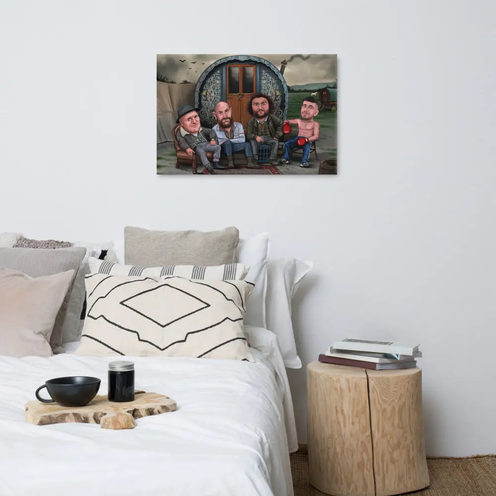 Tyson Fury, Tommy Fury, John Fury - The Gypsy Caravan (Canvas Print)