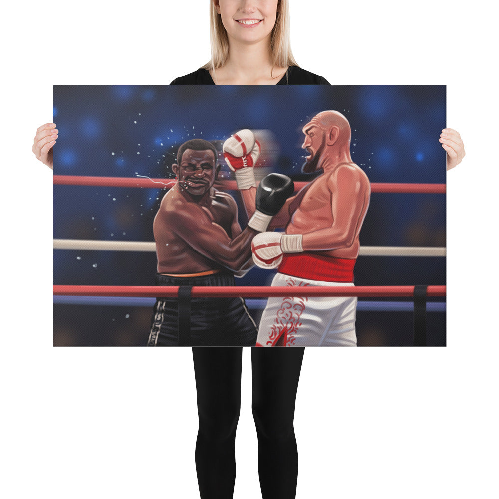 Tyson Fury vs Dillian Whyte Canvas Print (Limited Edition) Canvas Print