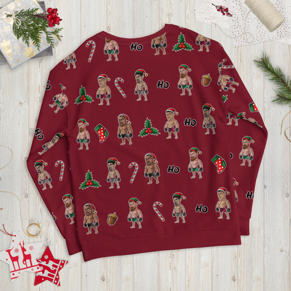 Happy MMA Holidays - Red Unisex Sweatshirt Sweatshirt