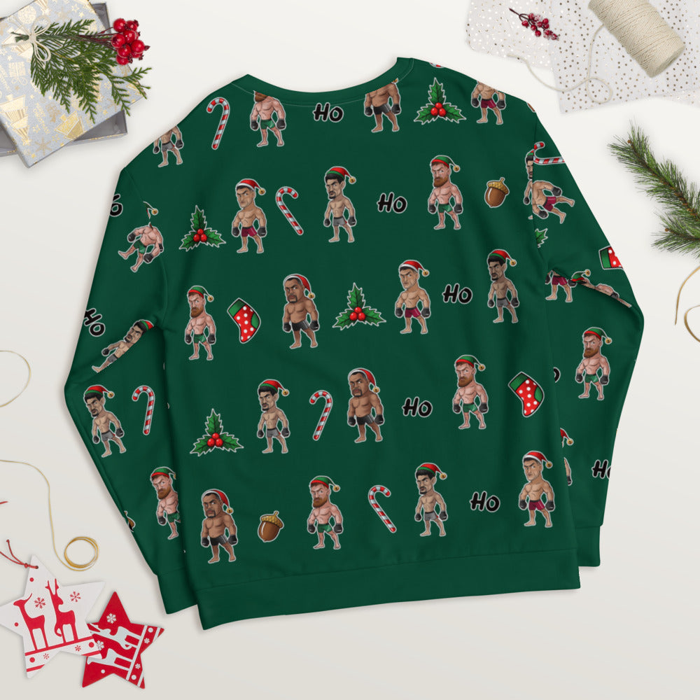 Happy MMA Holidays - Green Unisex Sweatshirt Sweatshirt
