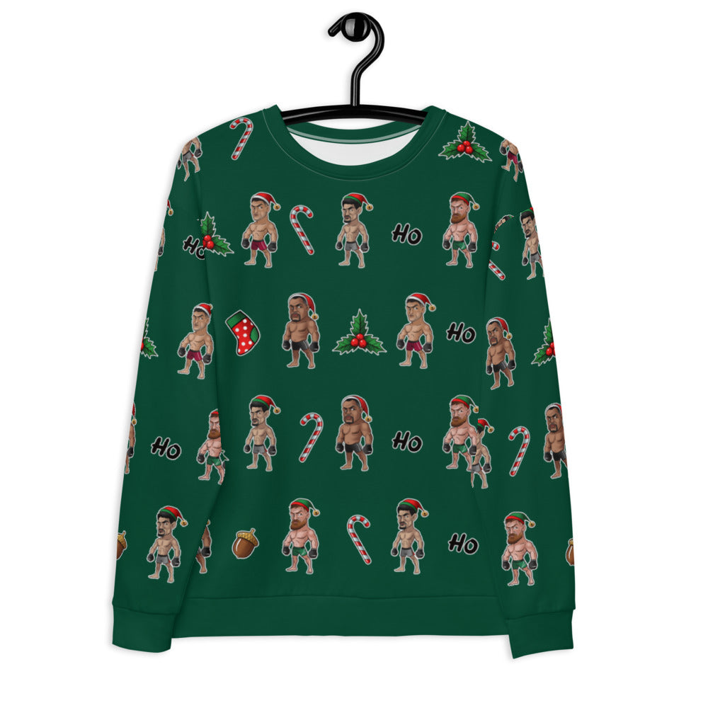 Happy MMA Holidays - Green Unisex Sweatshirt Sweatshirt