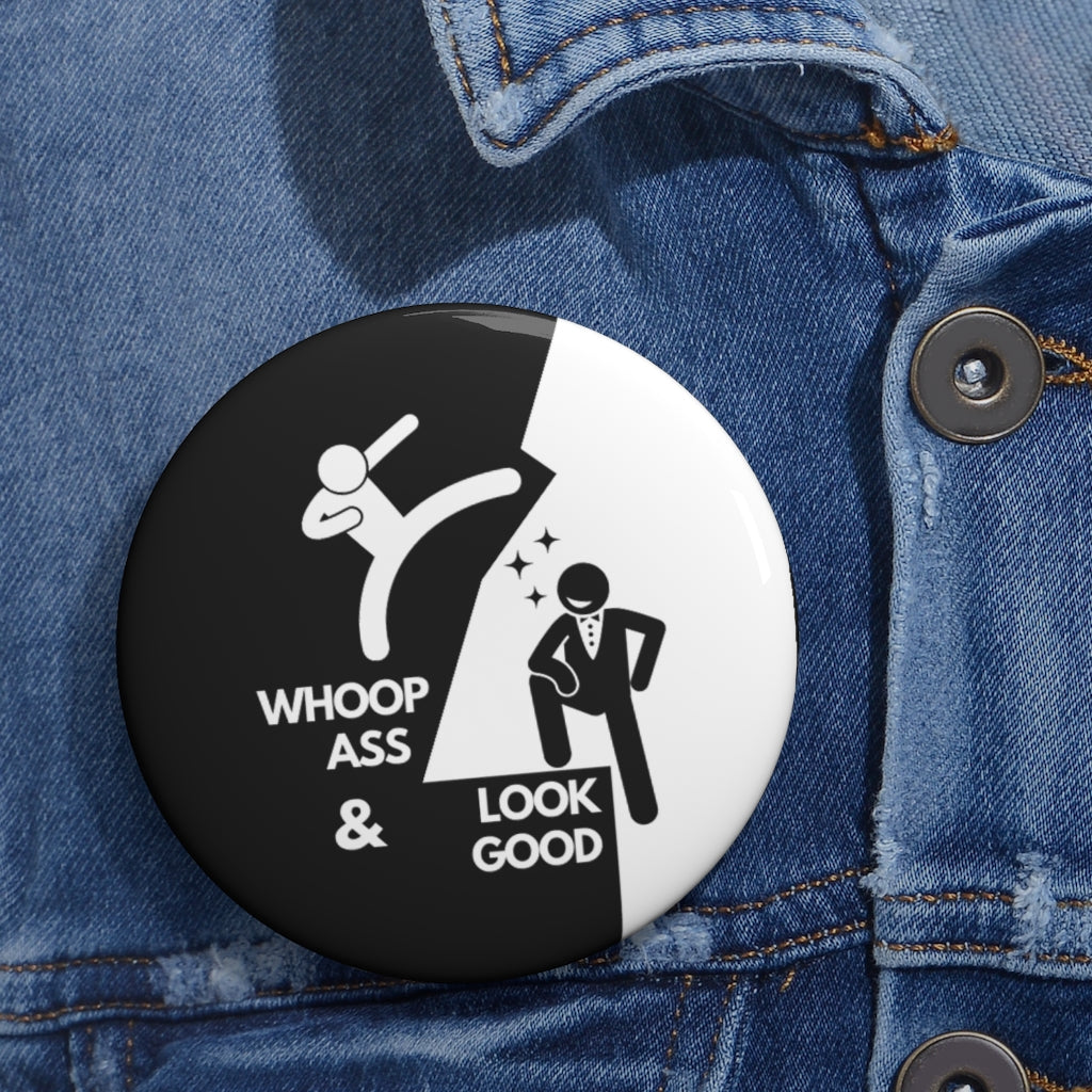 Conor McGregor: Whoop Ass and Look Good - Custom Button Pins Limited Edition Accessories