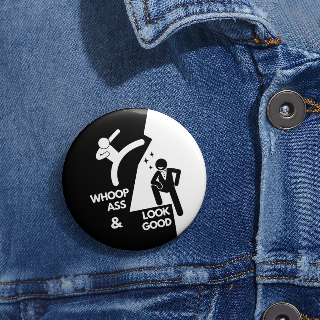 Conor McGregor: Whoop Ass and Look Good - Custom Button Pins Limited Edition Accessories