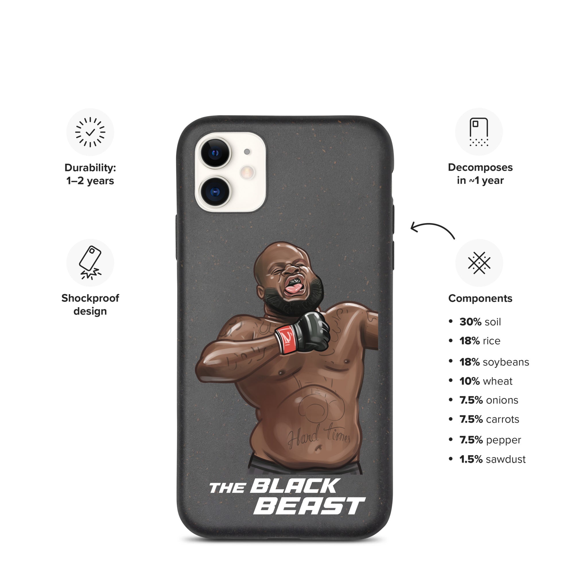 Derrick "The Black Beast" Lewis Speckled iPhone case Mobile Phone Cases