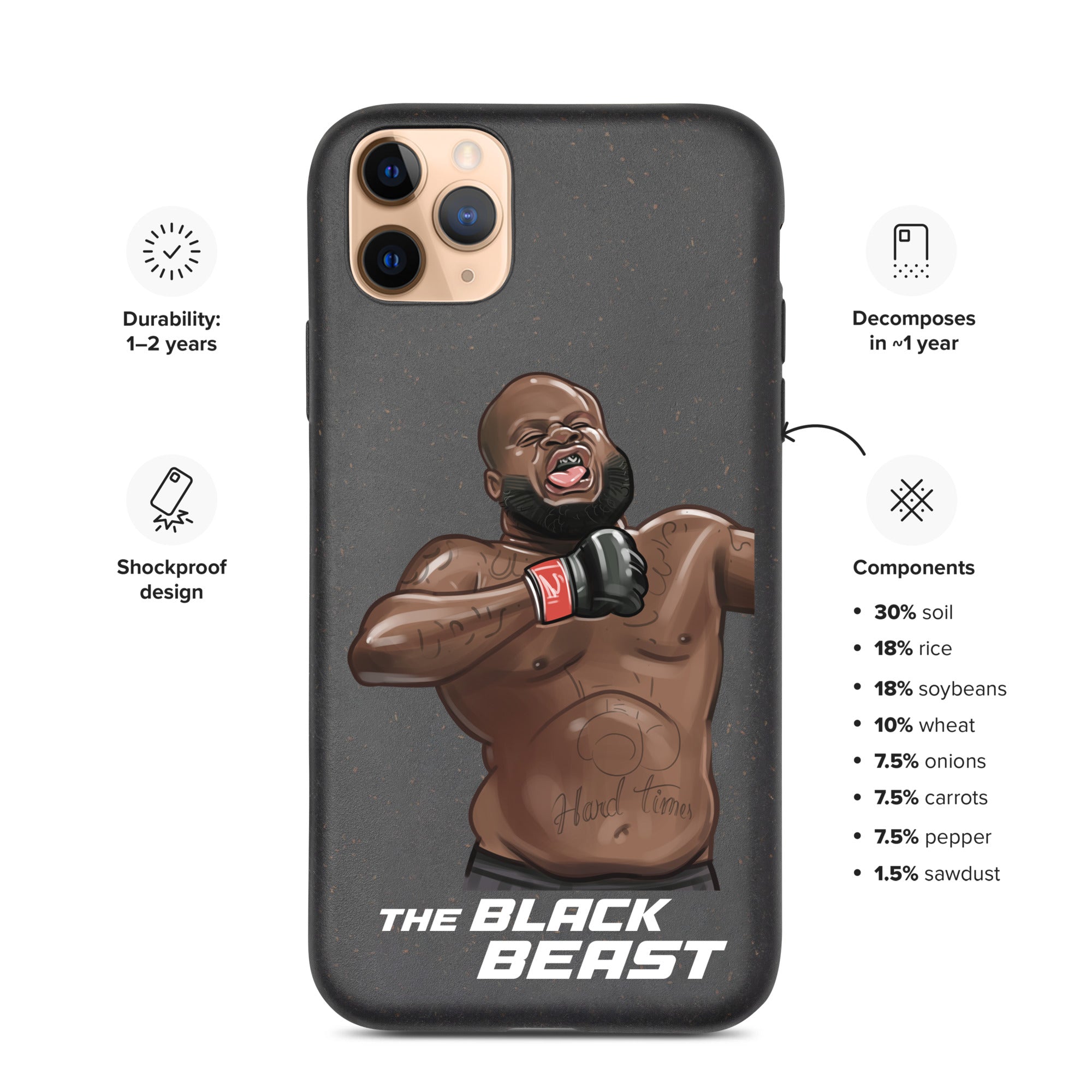 Derrick "The Black Beast" Lewis Speckled iPhone case Mobile Phone Cases