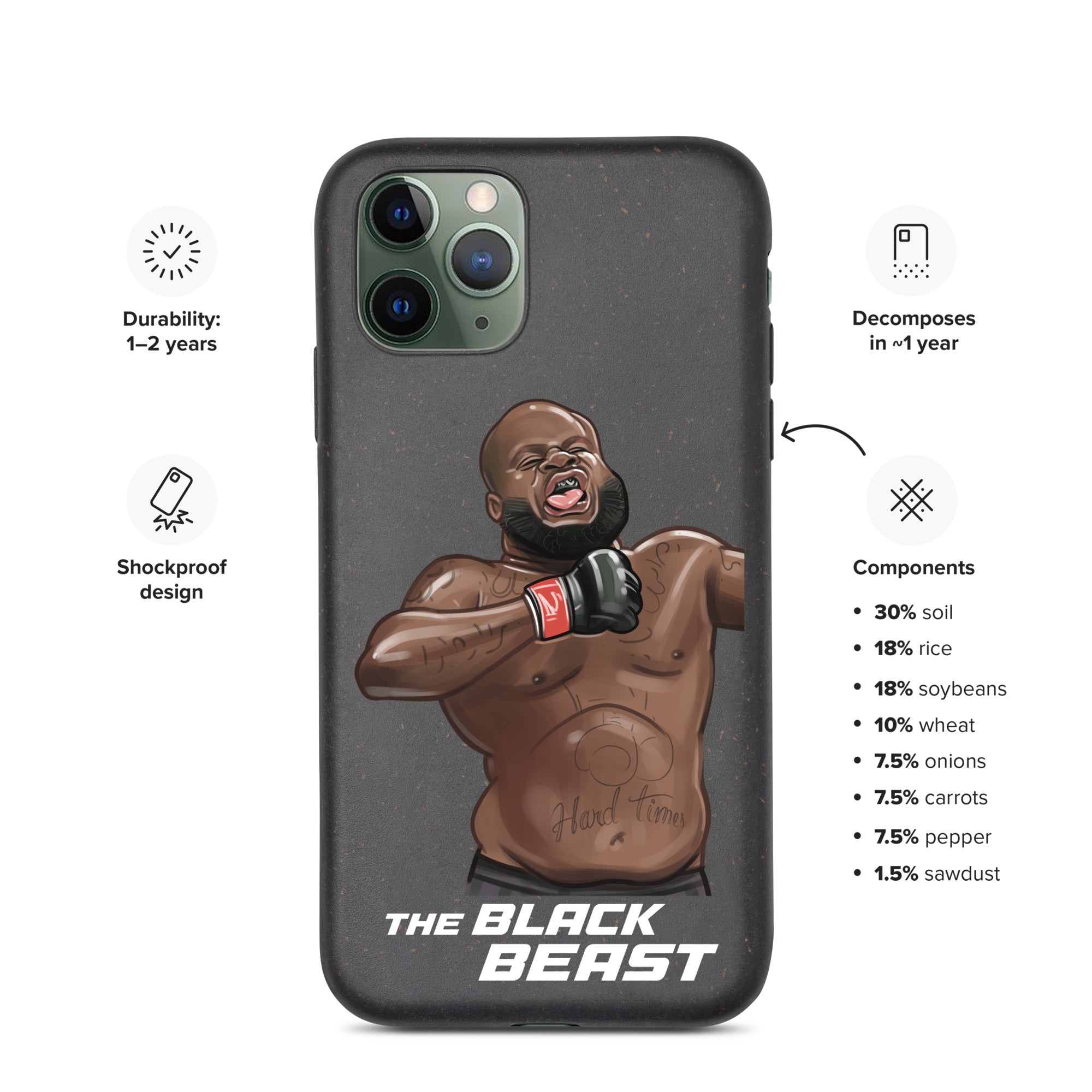 Derrick "The Black Beast" Lewis Speckled iPhone case Mobile Phone Cases