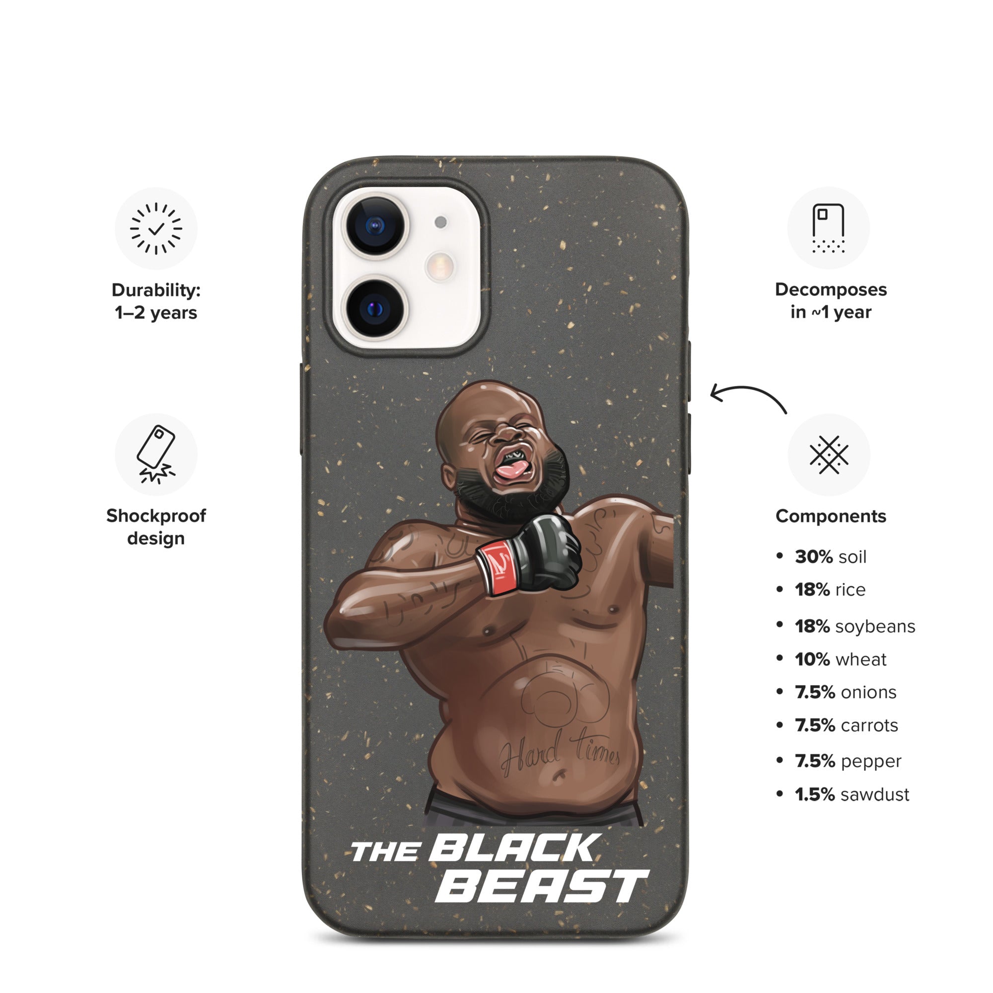 Derrick "The Black Beast" Lewis Speckled iPhone case Mobile Phone Cases