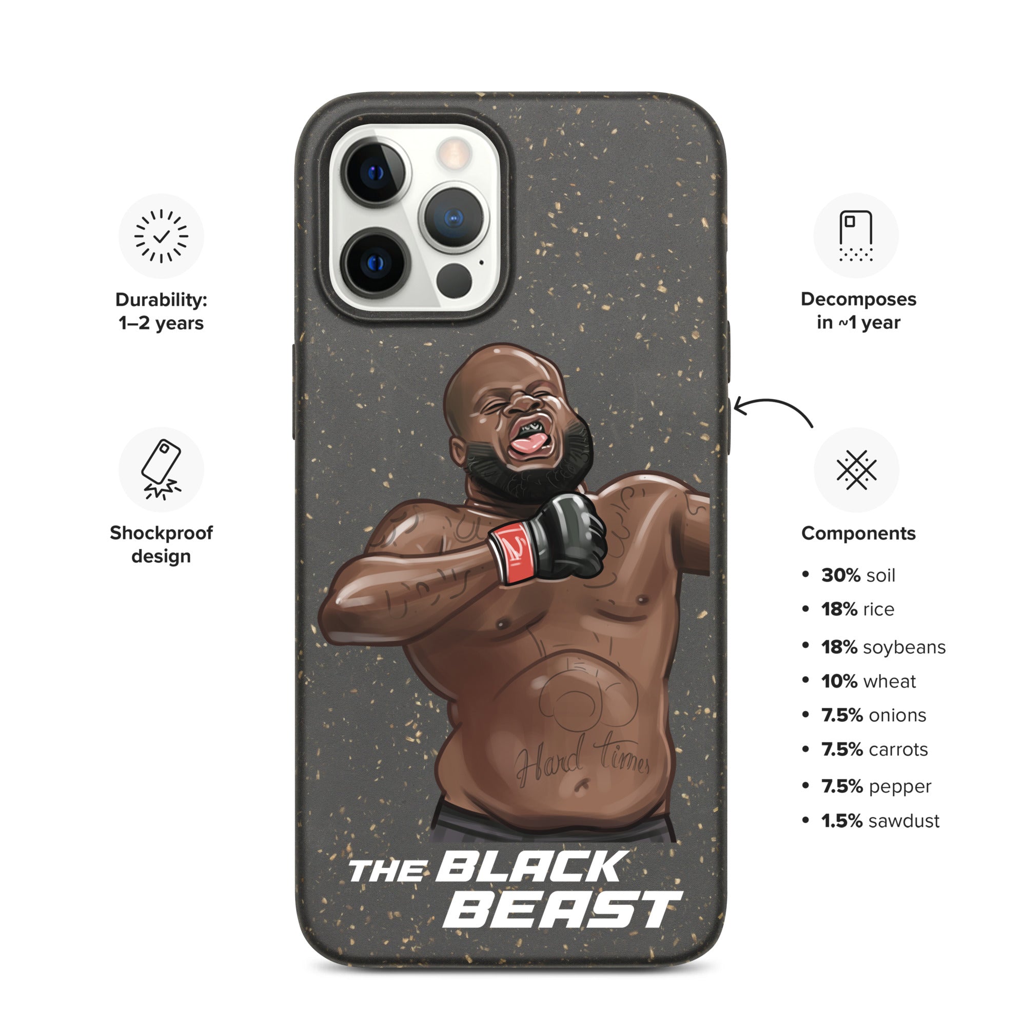 Derrick "The Black Beast" Lewis Speckled iPhone case Mobile Phone Cases