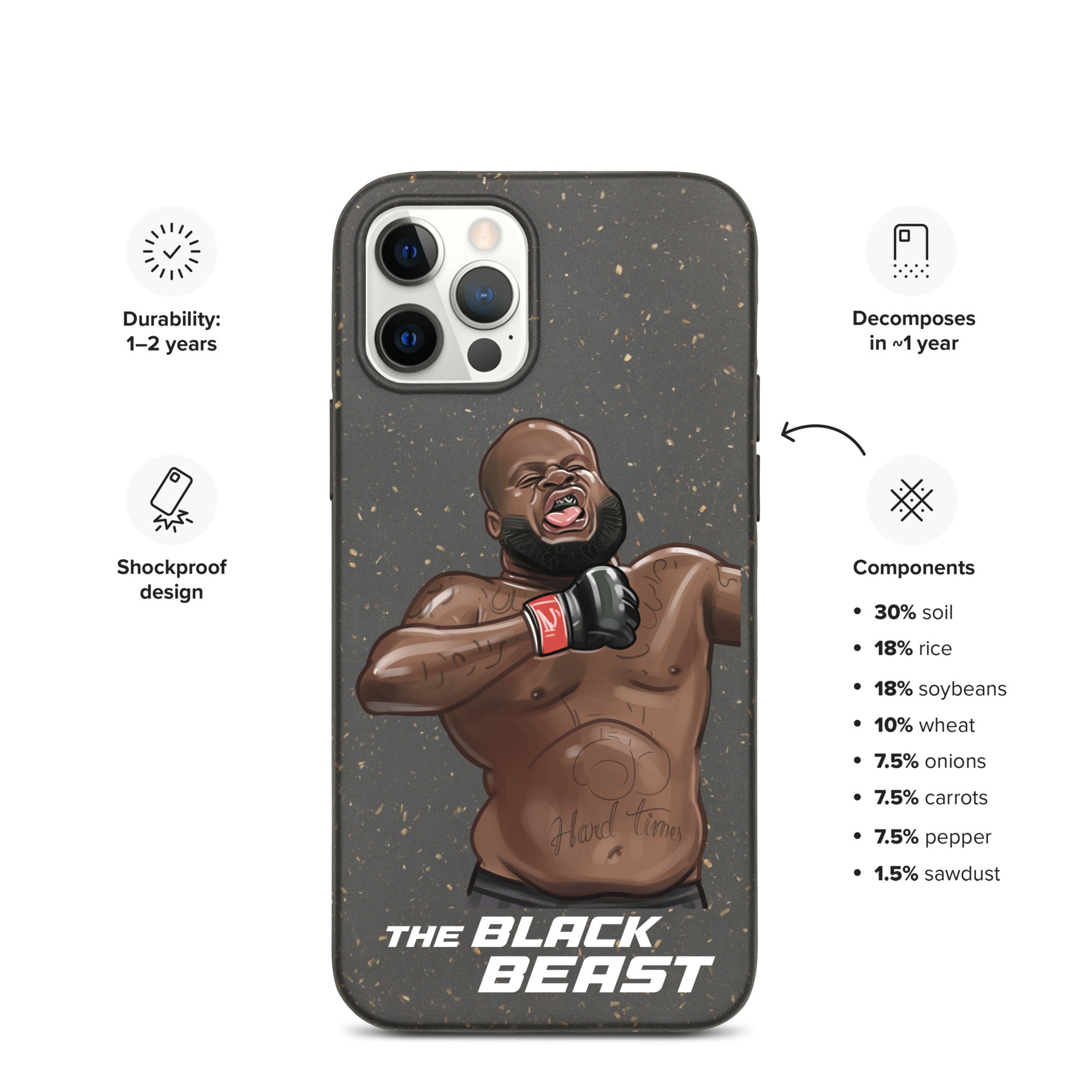 Derrick "The Black Beast" Lewis Speckled iPhone case Mobile Phone Cases