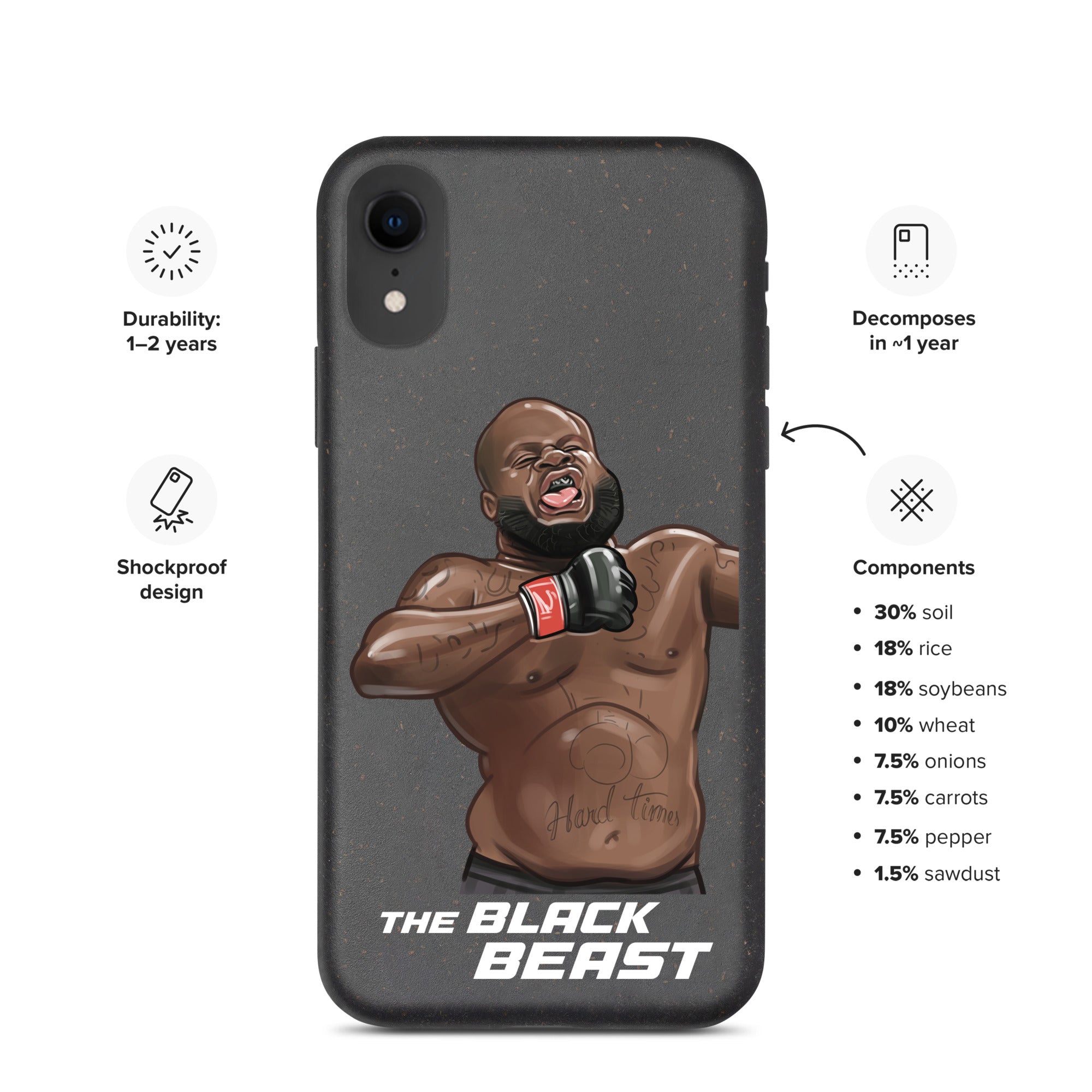 Derrick "The Black Beast" Lewis Speckled iPhone case Mobile Phone Cases