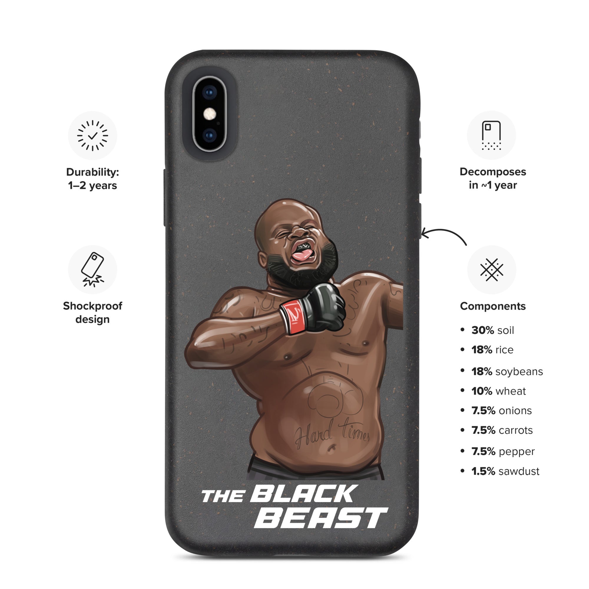 Derrick "The Black Beast" Lewis Speckled iPhone case Mobile Phone Cases