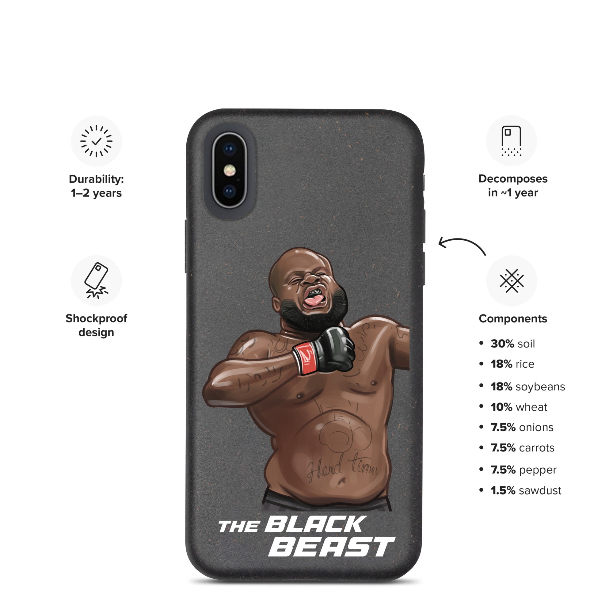 Derrick "The Black Beast" Lewis Speckled iPhone case Mobile Phone Cases