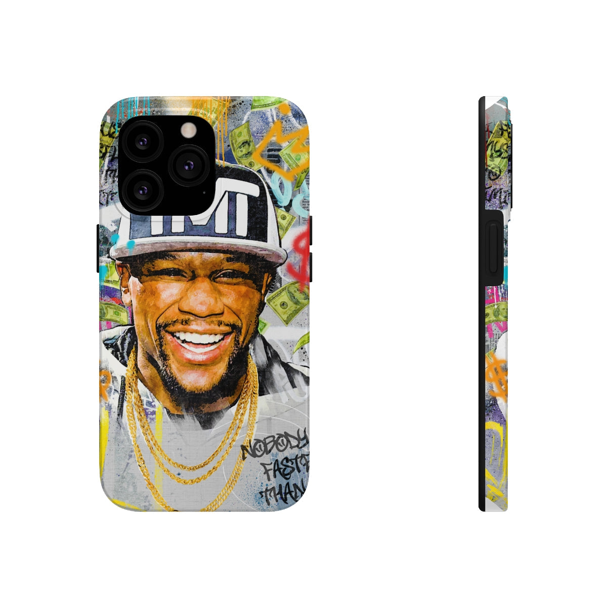 Floyd Mayweather Graffiti Style iPhone 14 Case (Impact Resistant) Phone Case