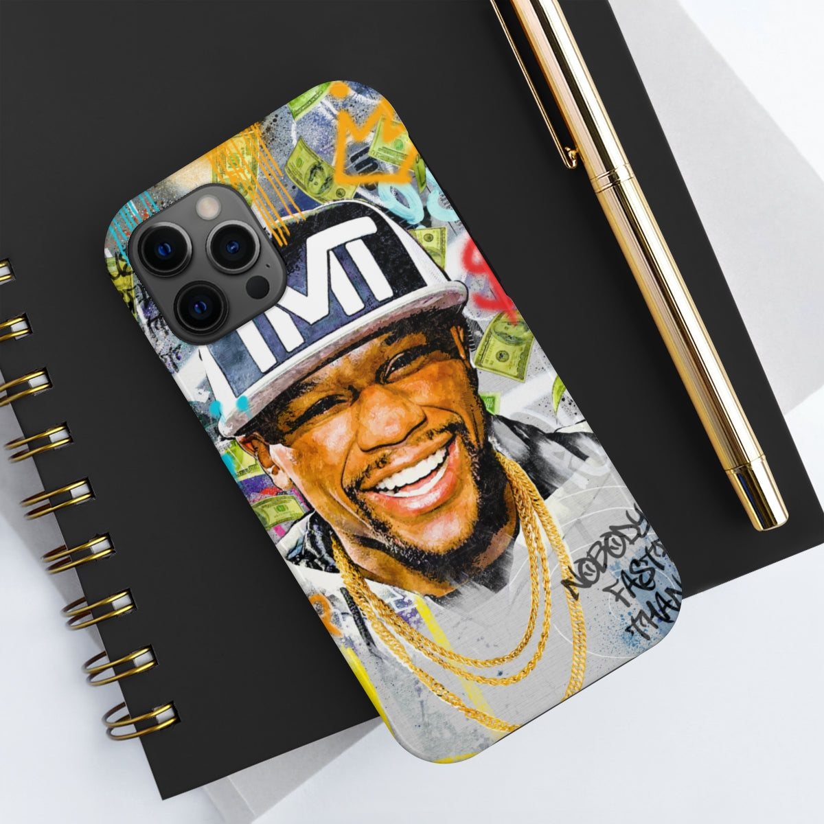 Floyd Mayweather Graffiti Style iPhone 14 Case (Impact Resistant) Phone Case