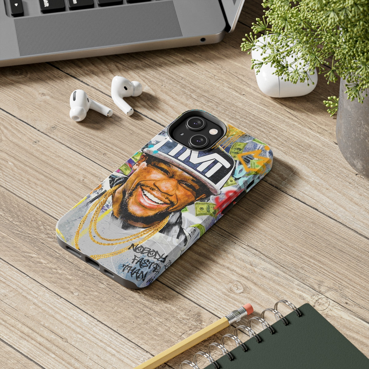 Floyd Mayweather Graffiti Style iPhone 14 Case (Impact Resistant) Phone Case