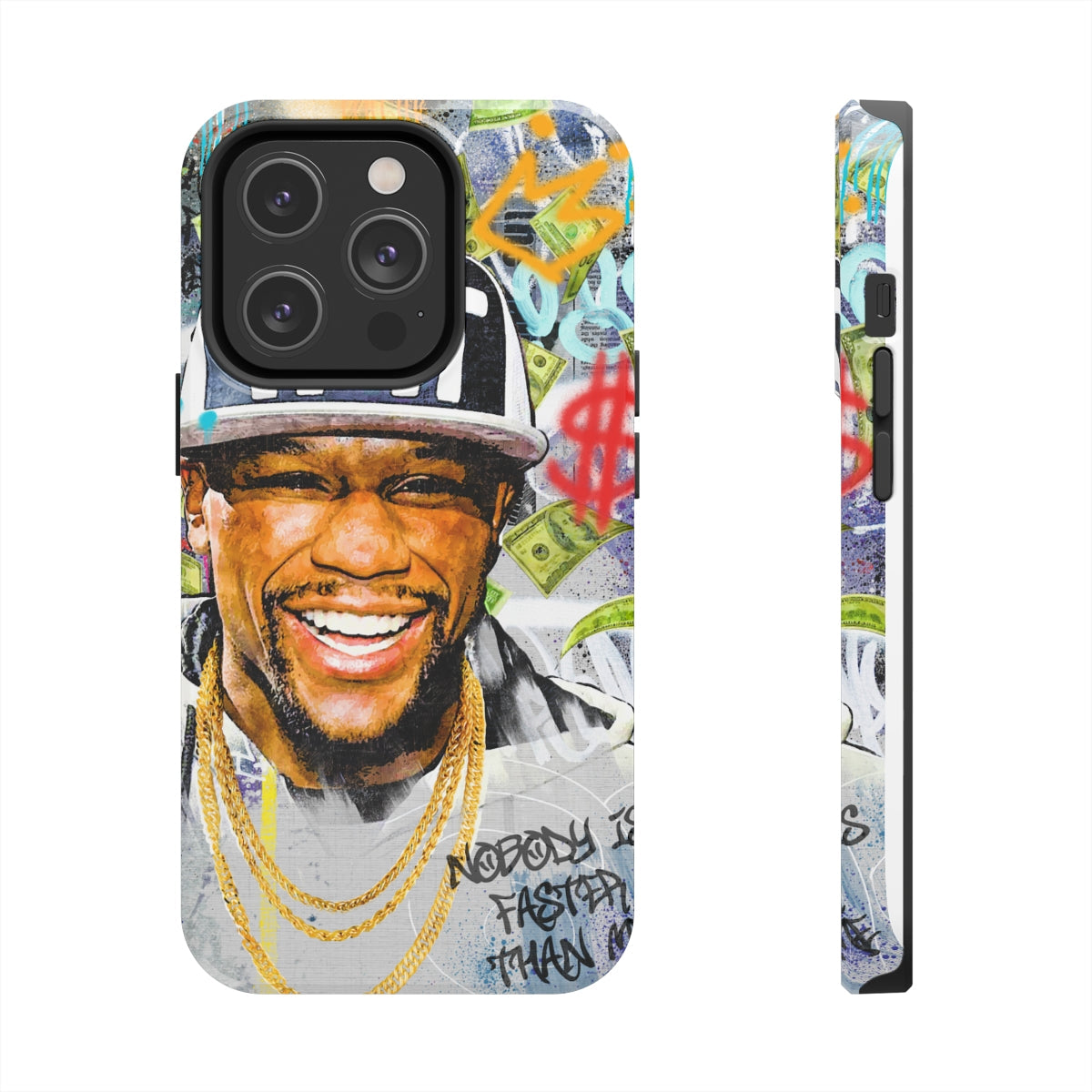 Floyd Mayweather Graffiti Style iPhone 14 Case (Impact Resistant) Phone Case