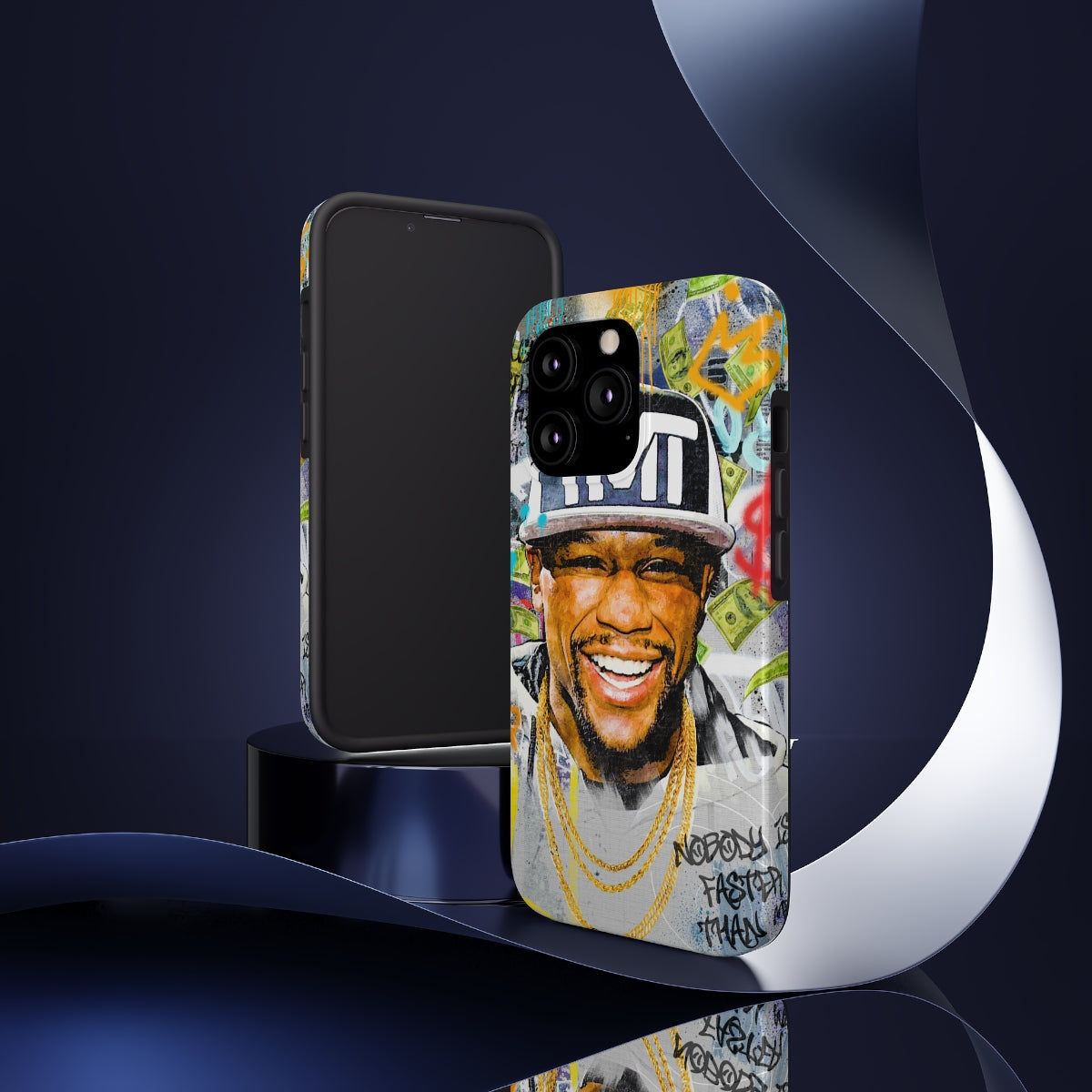 Floyd Mayweather Graffiti Style iPhone 14 Case (Impact Resistant) Phone Case